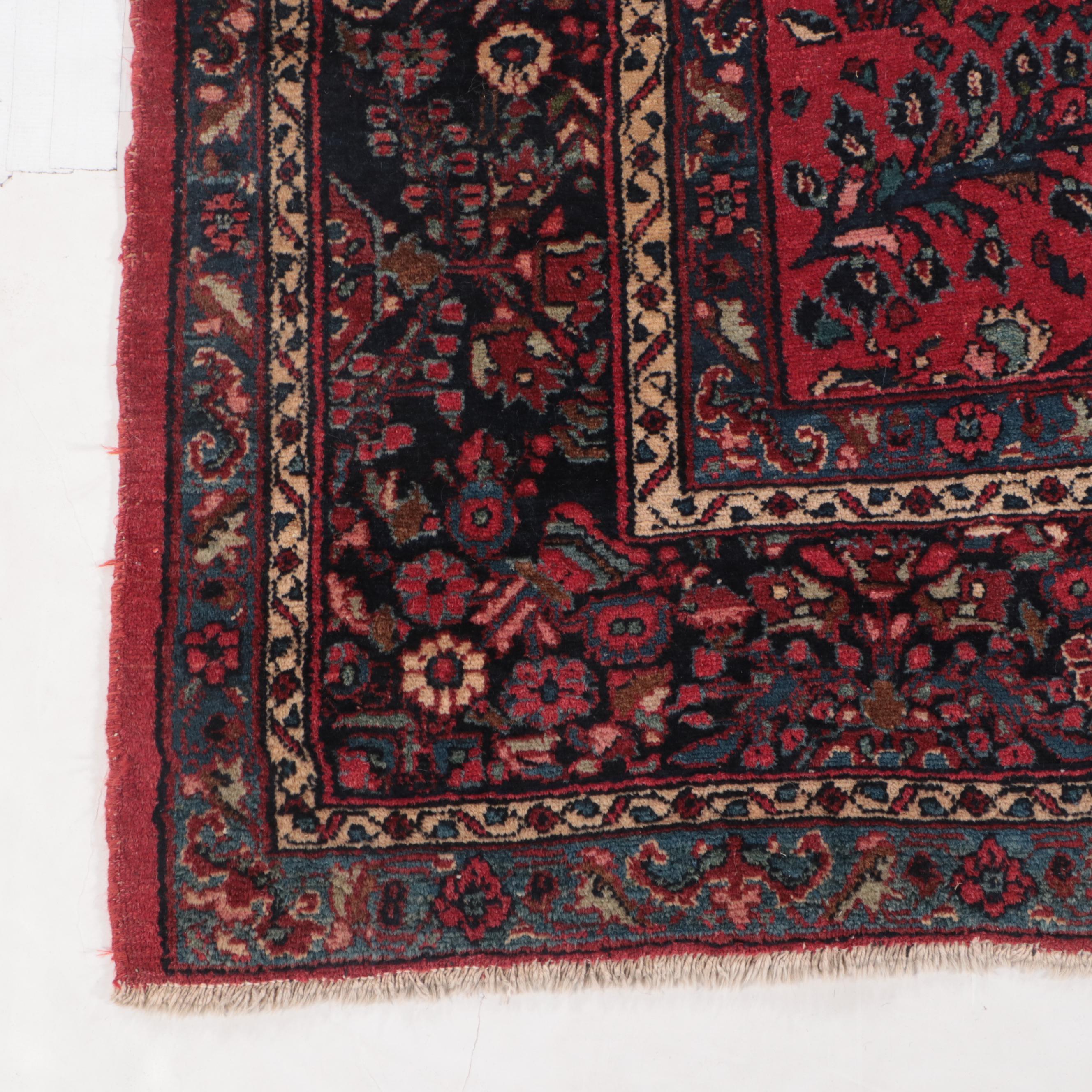 9' x 11'2 Hand-Knotted Persian Lilihan Area Rug