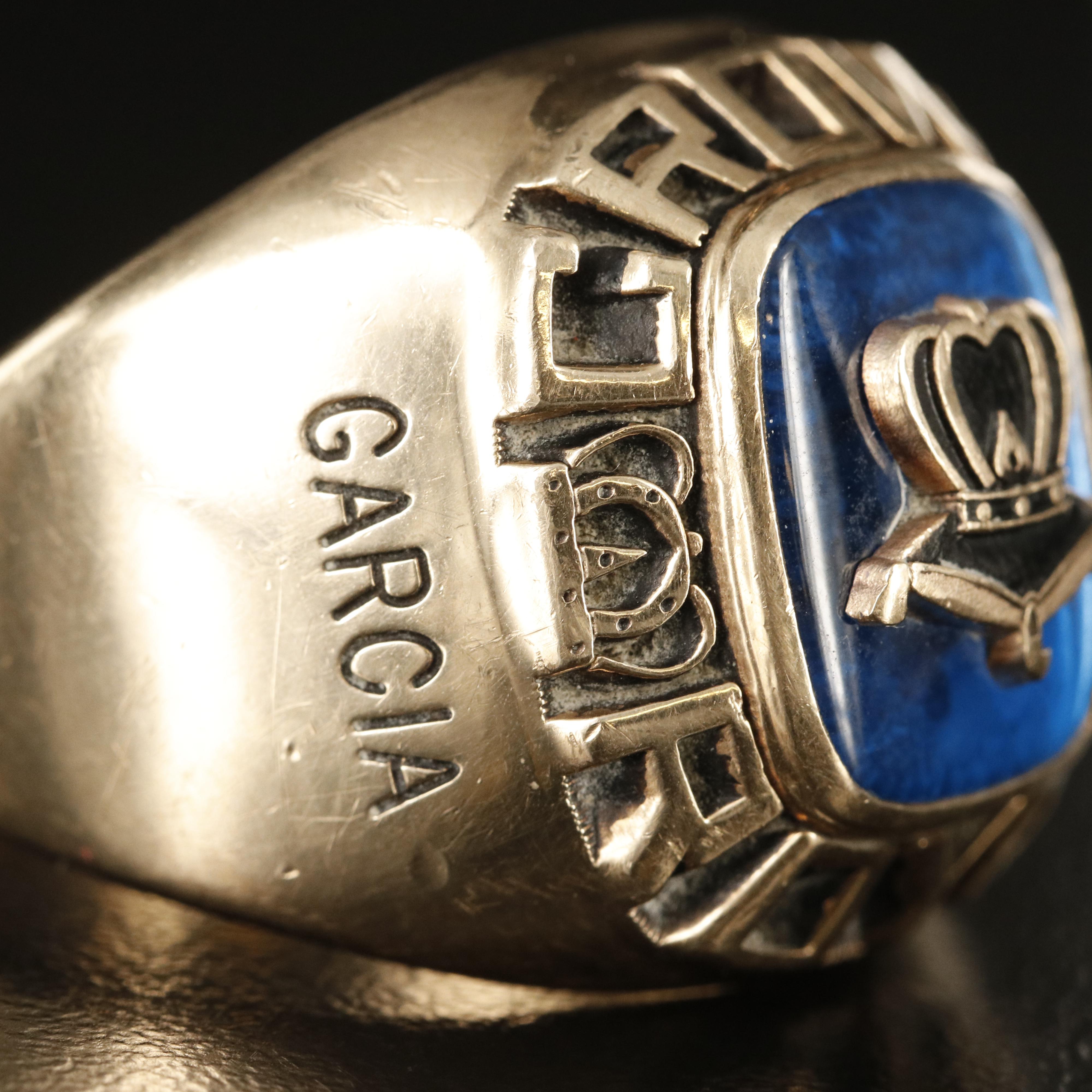 Crown Royal 10K Spinel Commemorative Ring