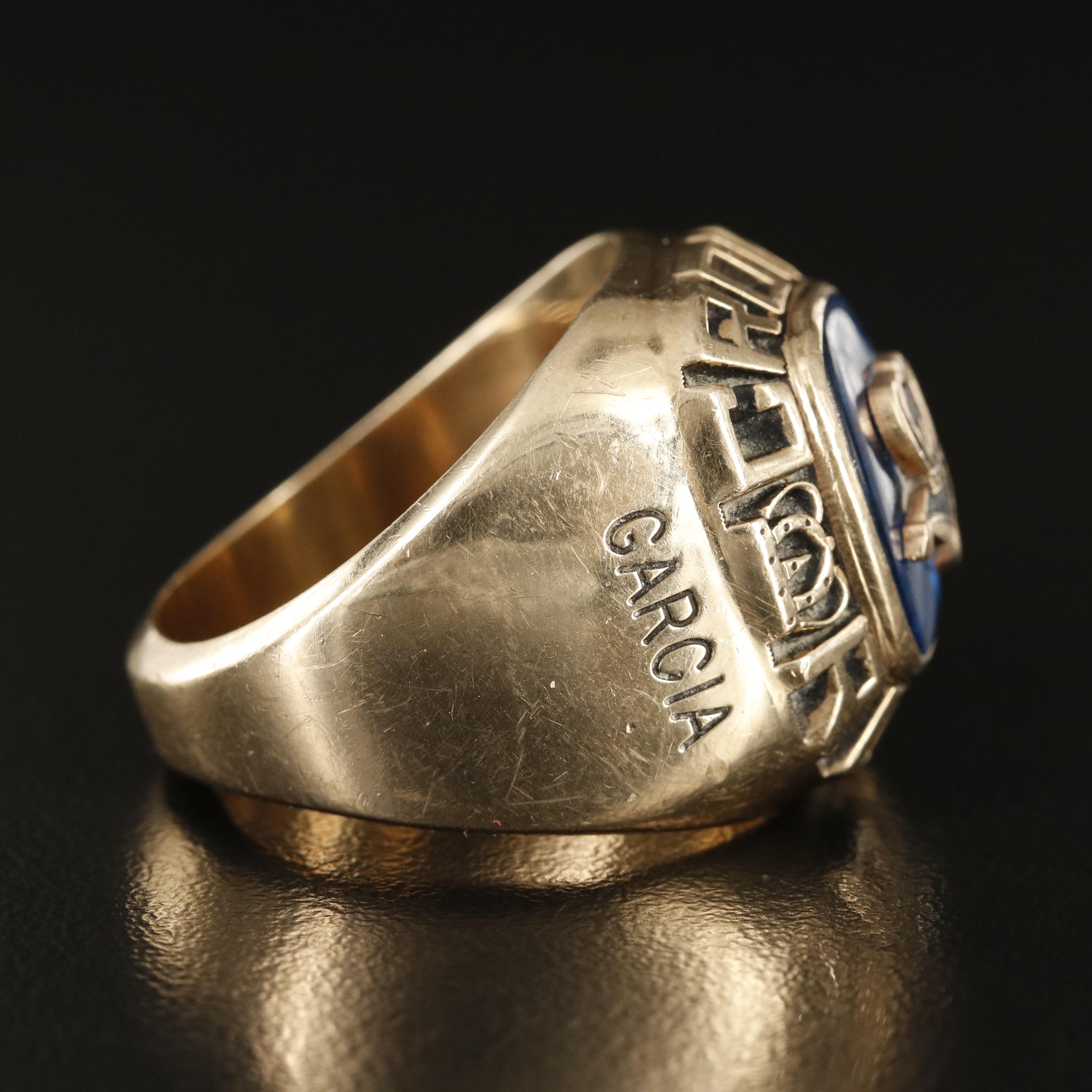 Crown Royal 10K Spinel Commemorative Ring