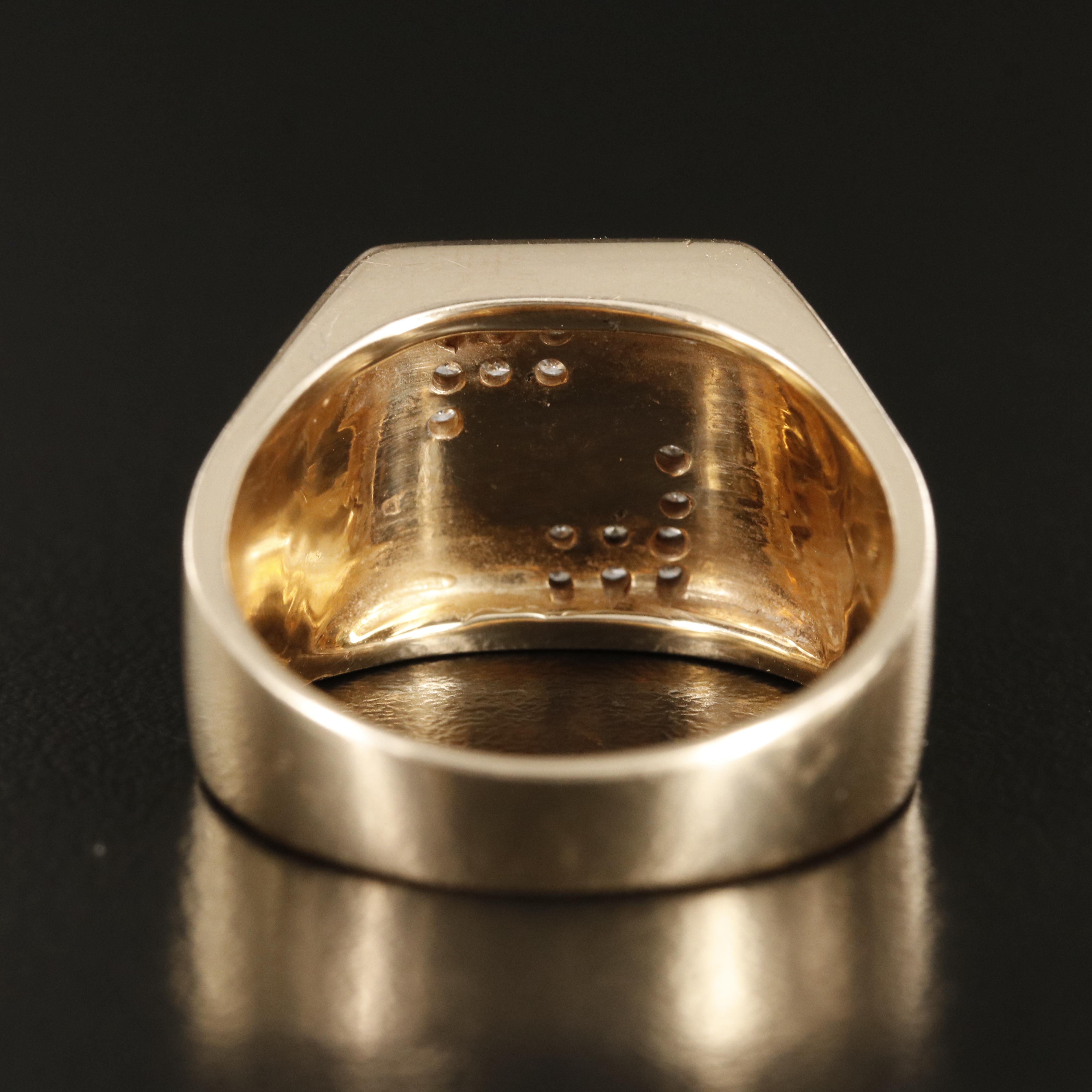 2020 14K 0.15 CTW Diamond Commemorative Ring