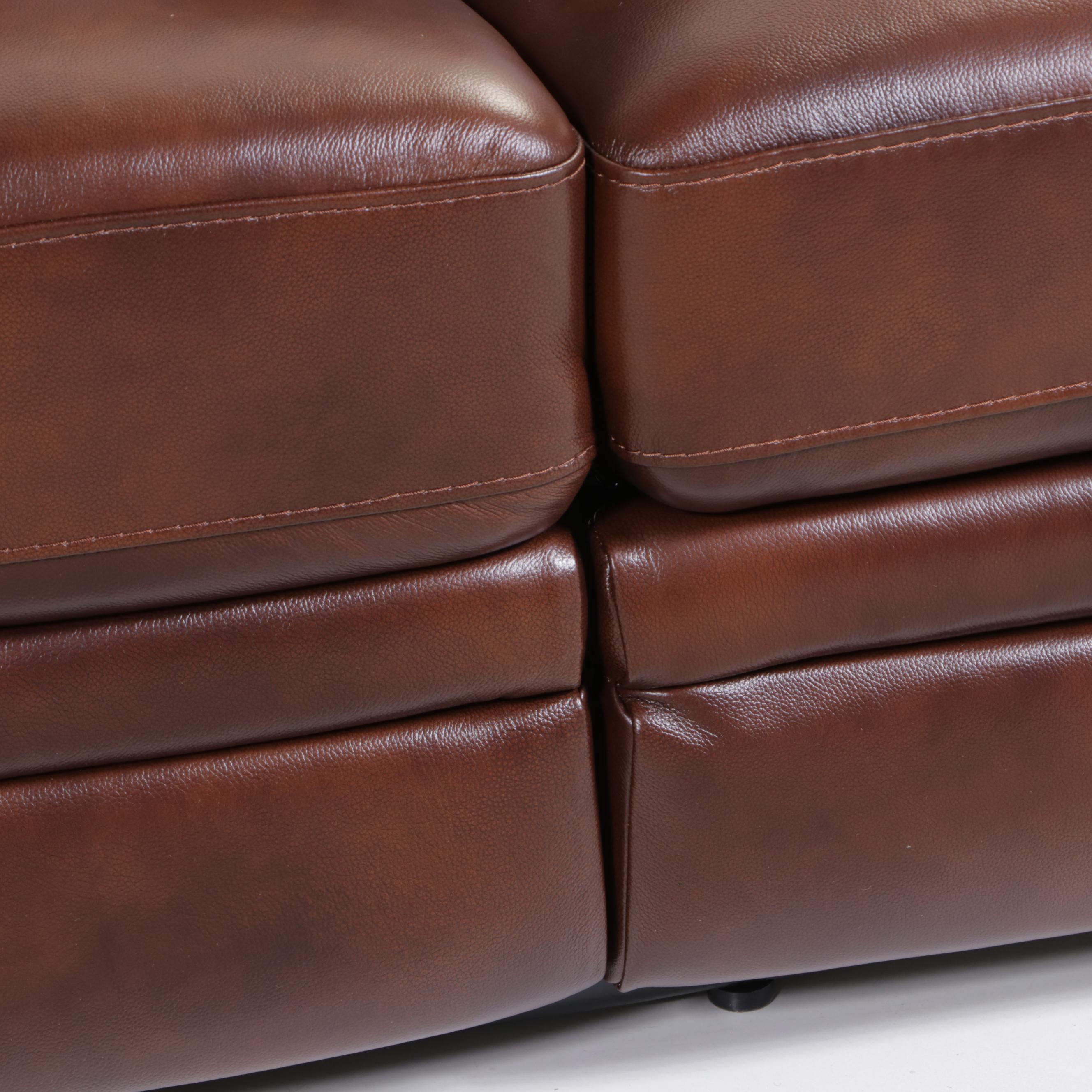 DRT Member's Mark Livingston Leather Reclining Sofa