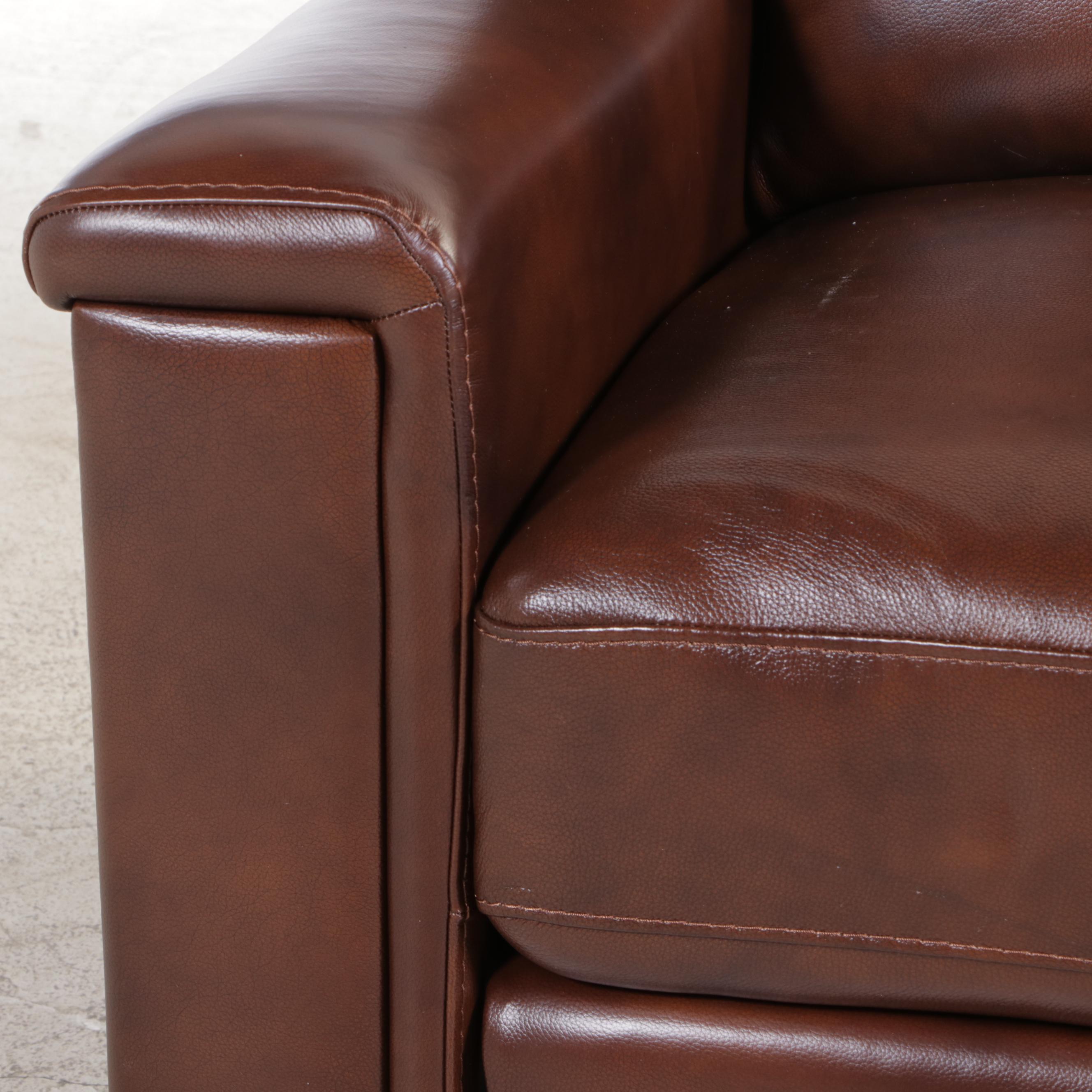DRT Member's Mark Livingston Leather Reclining Sofa