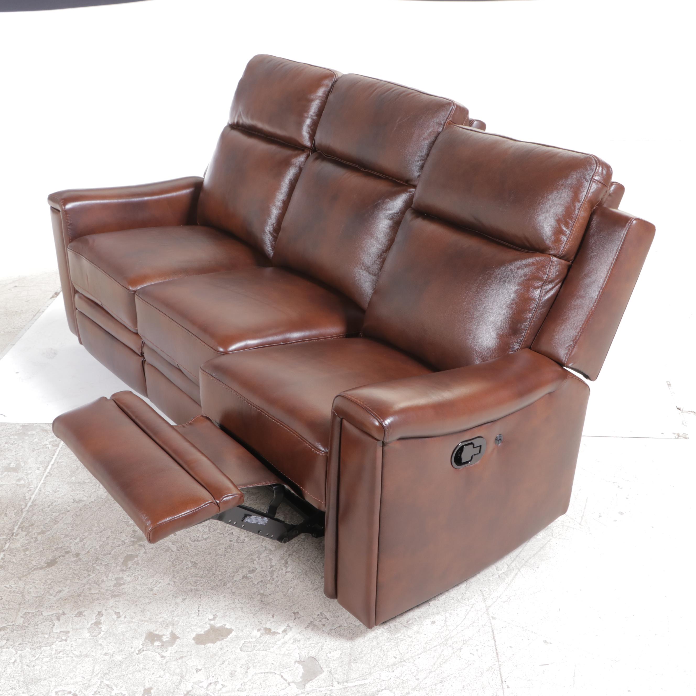 DRT Member's Mark Livingston Leather Reclining Sofa
