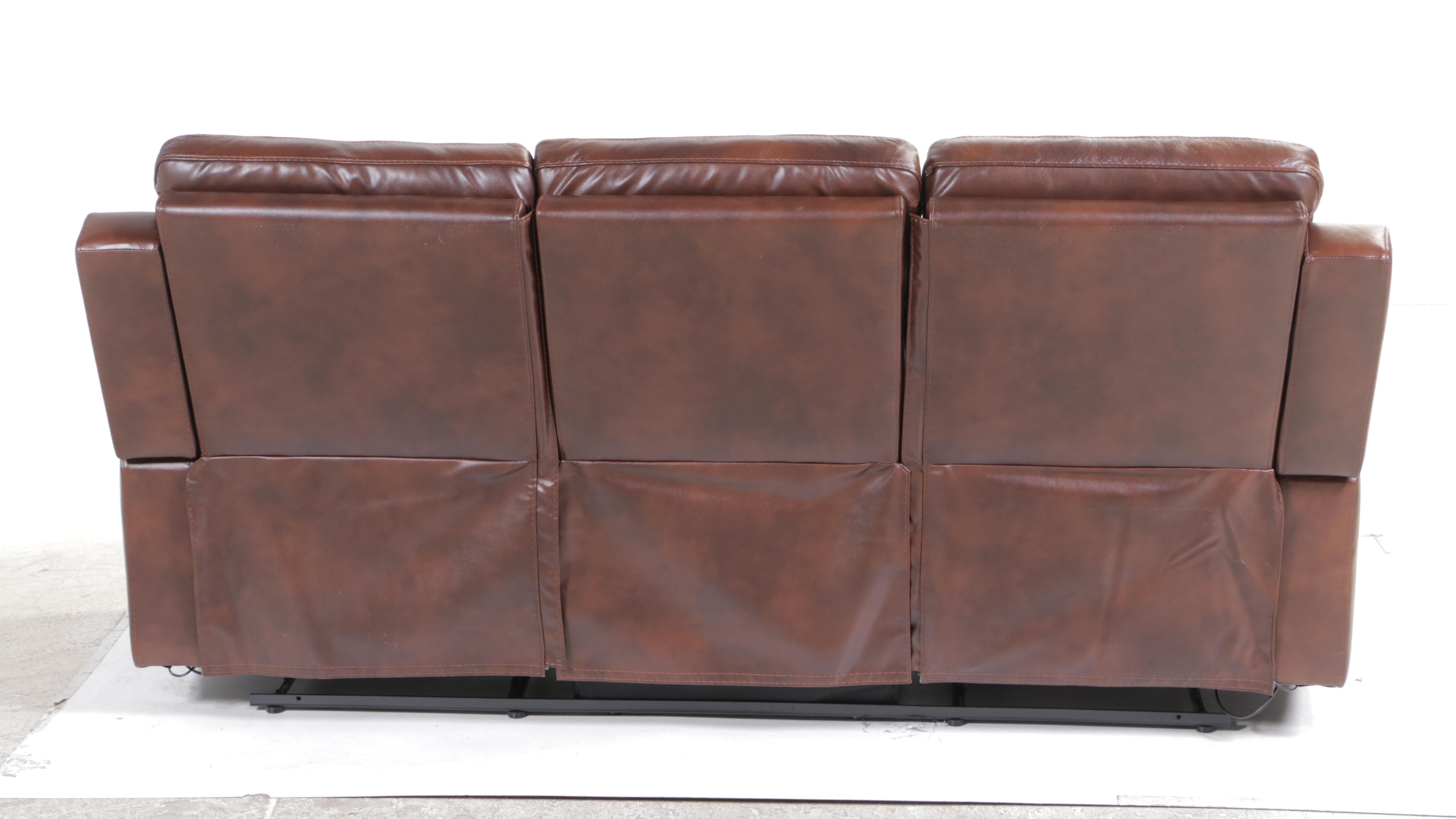 DRT Member's Mark Livingston Leather Reclining Sofa