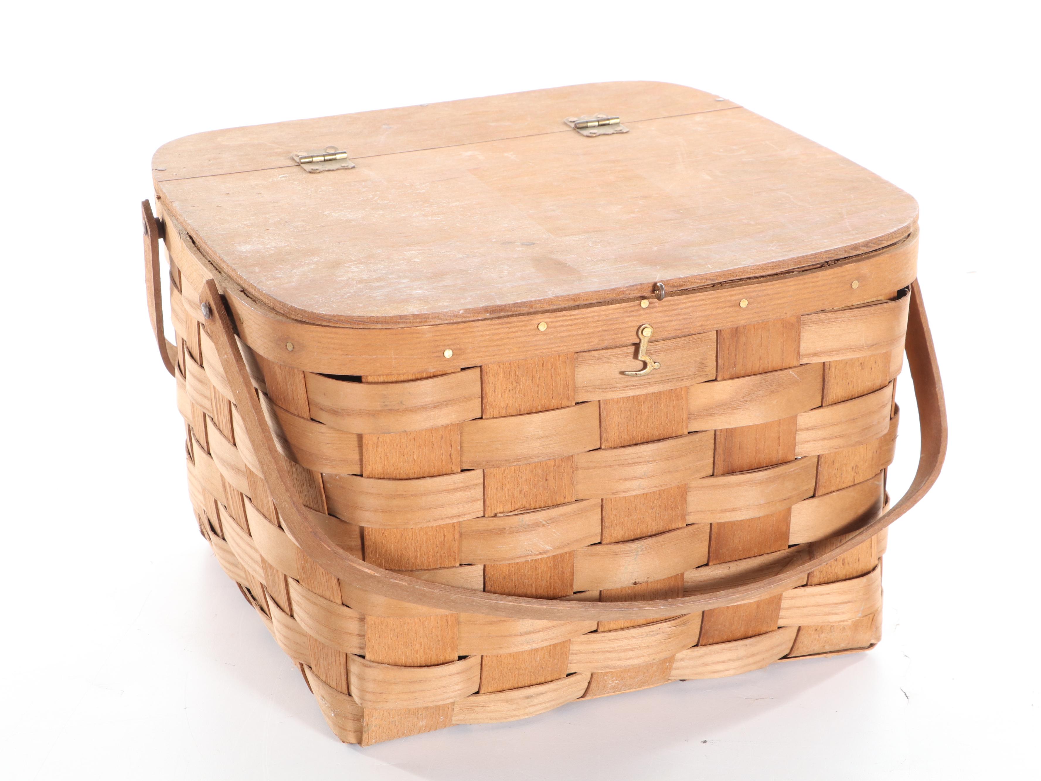 Woven Basket With Judd C Clamps and Other Clamps