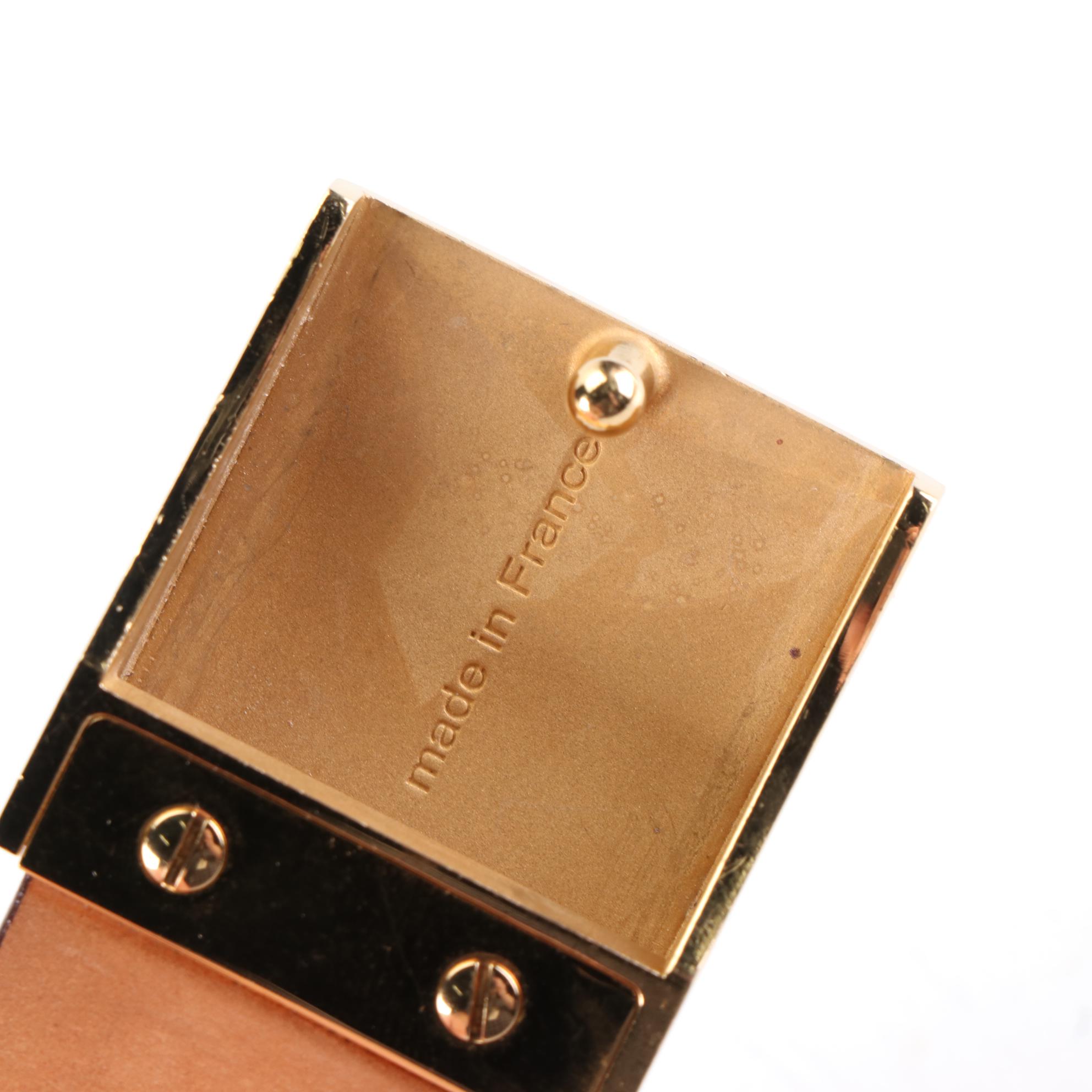 Louis Vuitton Ceinture Carre Belt in Damier Ebene Canvas and Leather