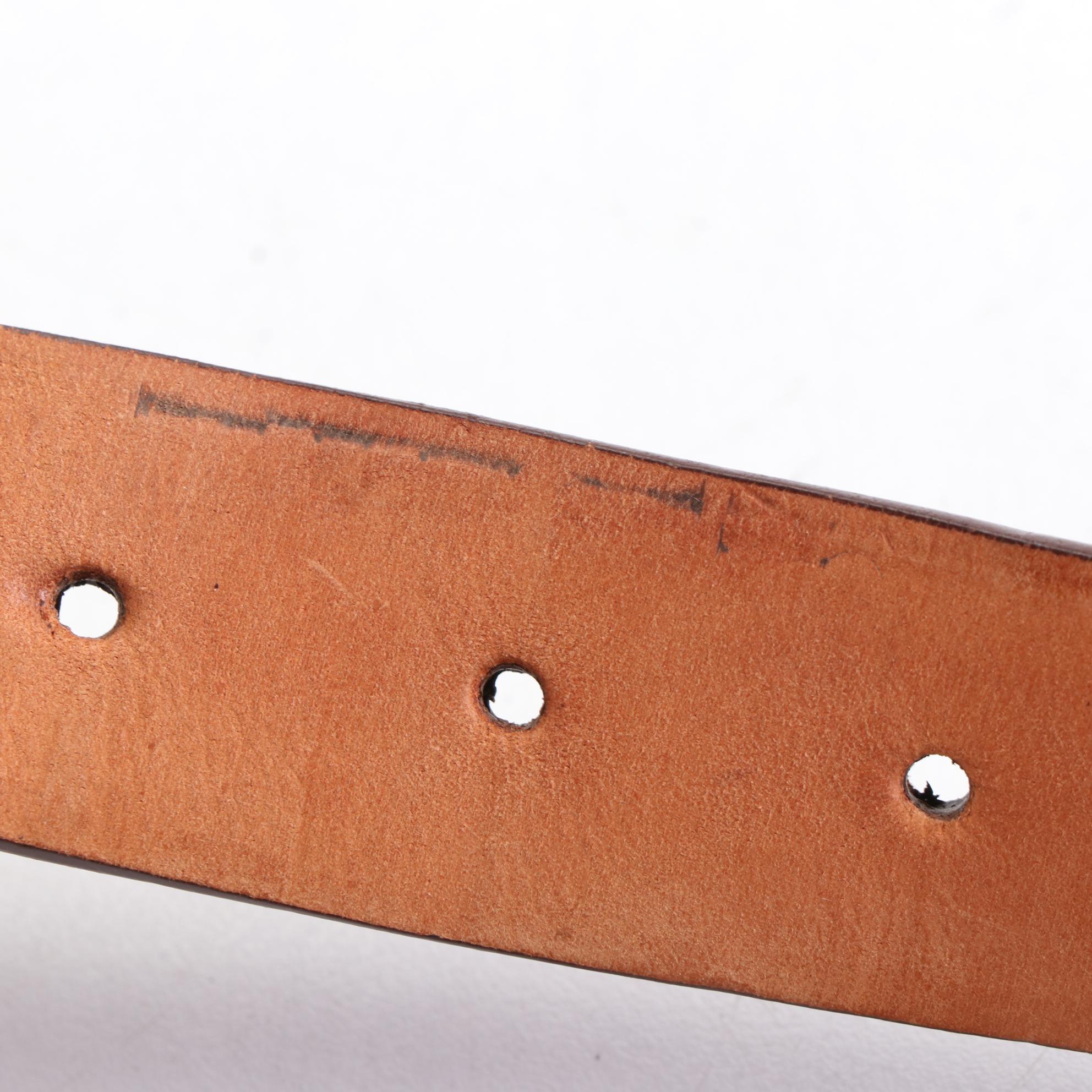 Louis Vuitton Ceinture Carre Belt in Damier Ebene Canvas and Leather