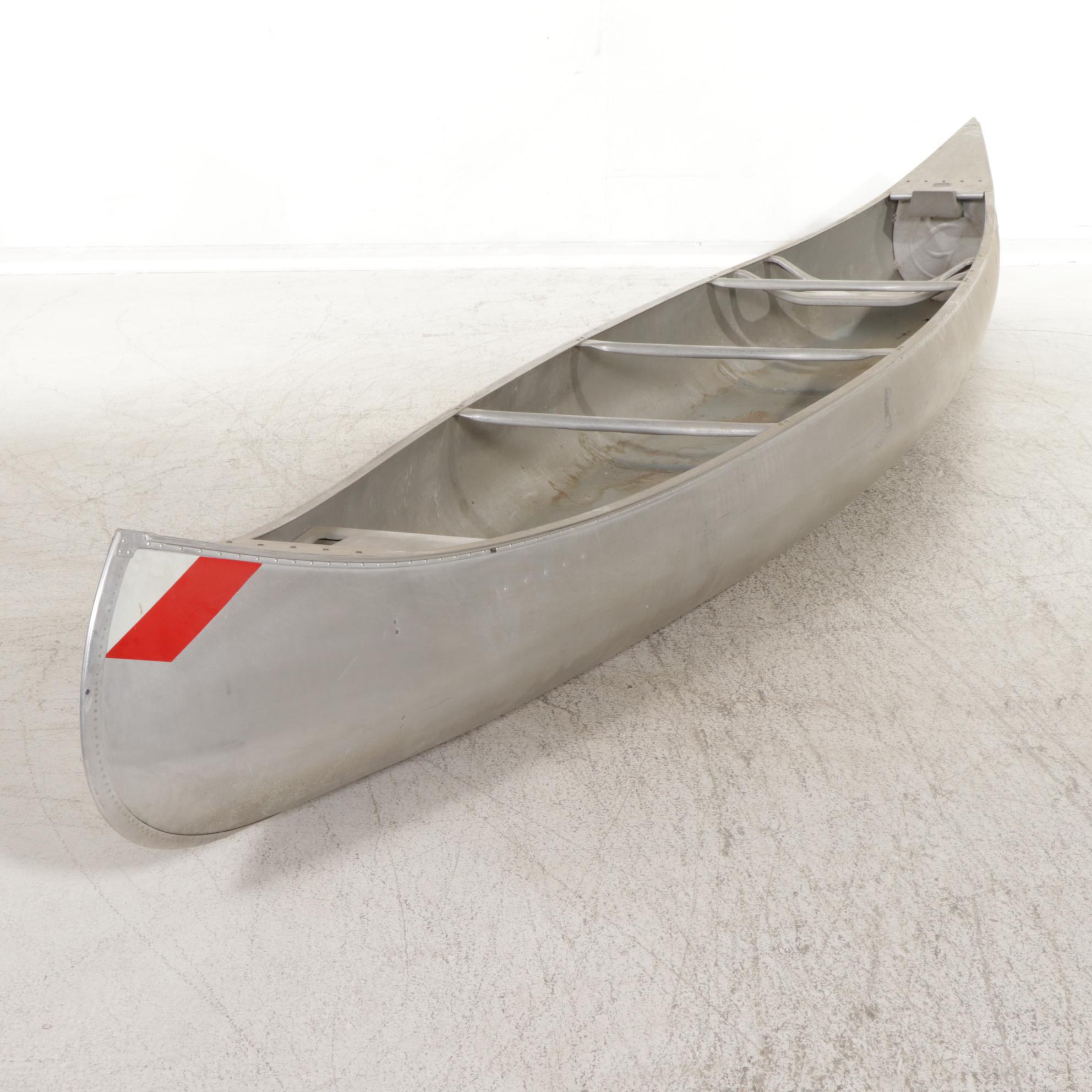 Grumman Aluminum 17-Foot Canoe, Mid to Late 20th Century