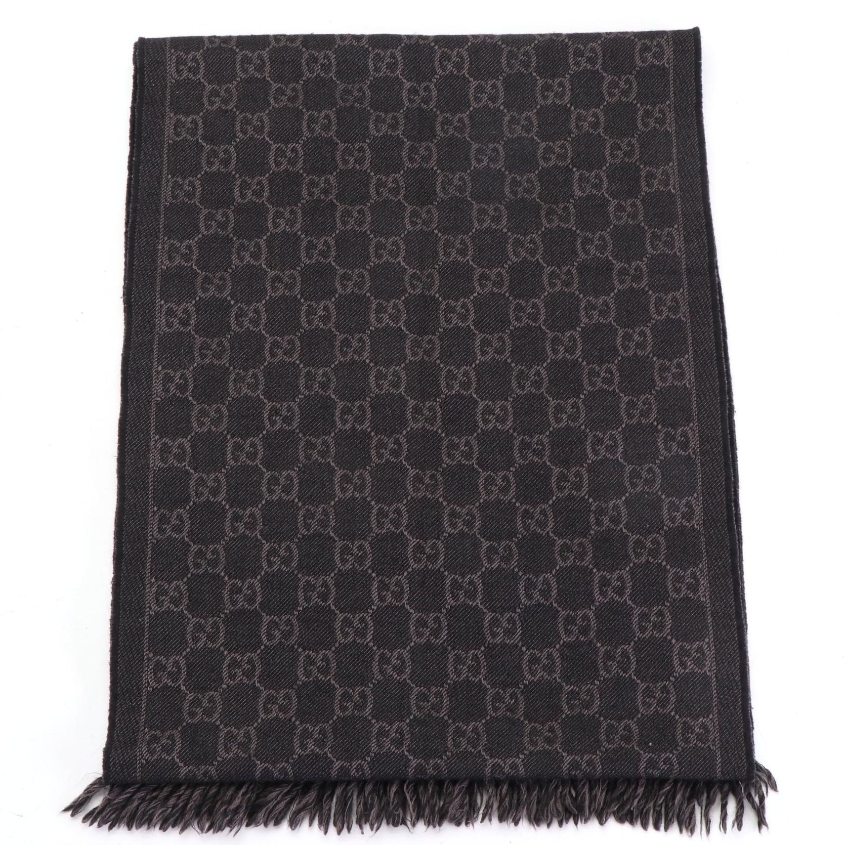 Gucci Reversible Scarf in GG Monogram Wool