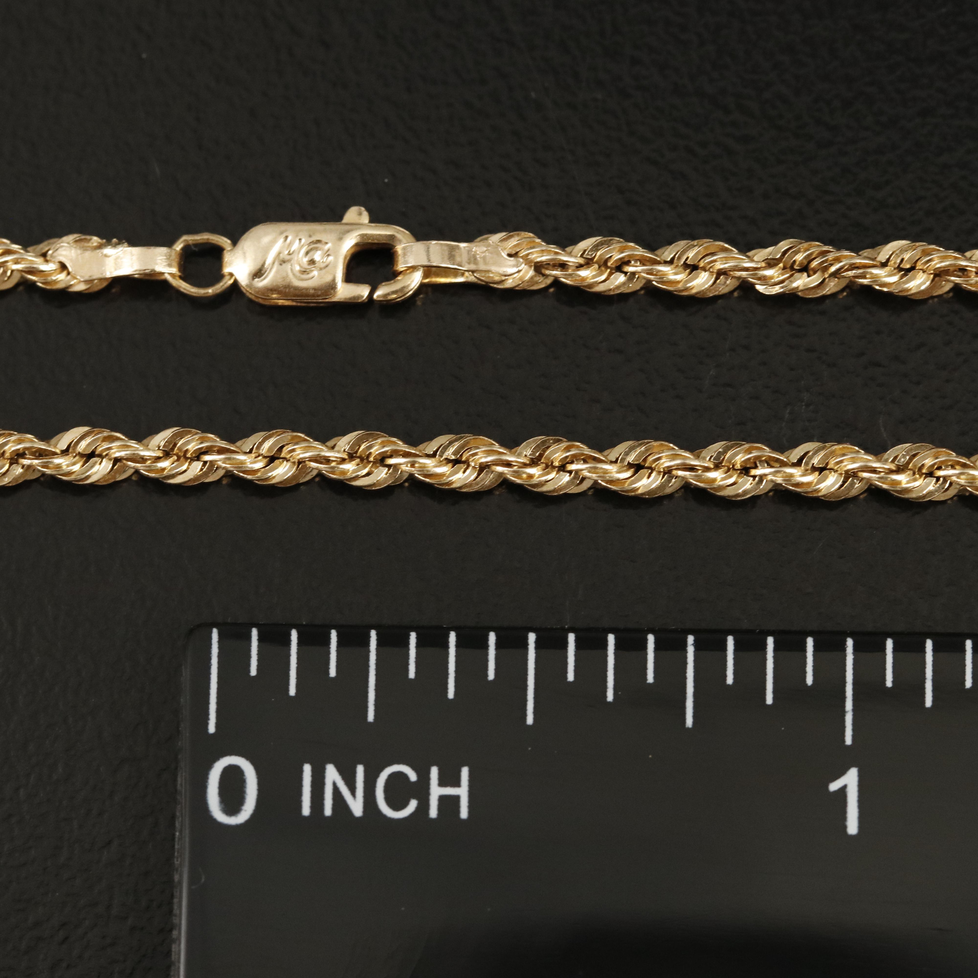 14K Rope Chain