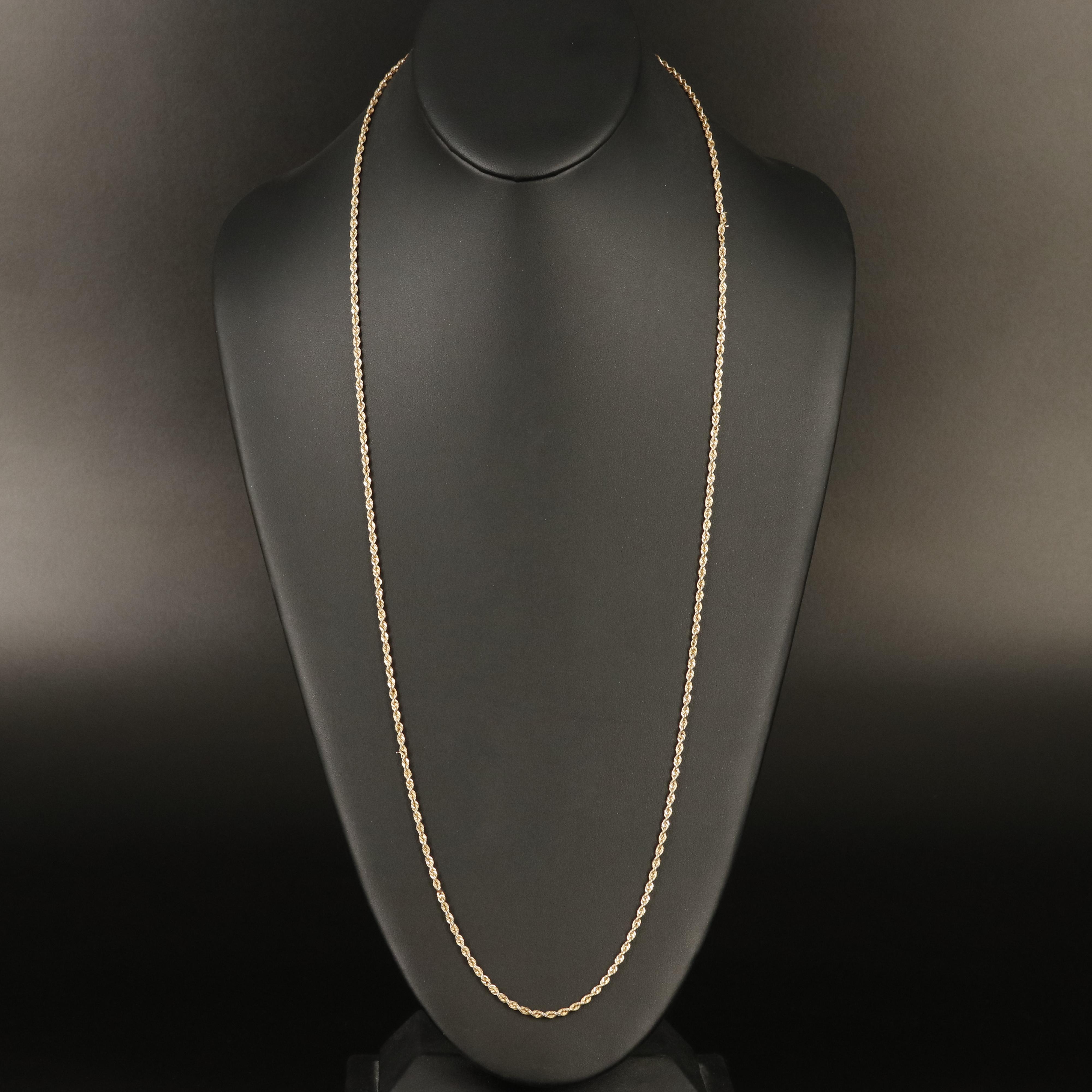 14K Rope Chain