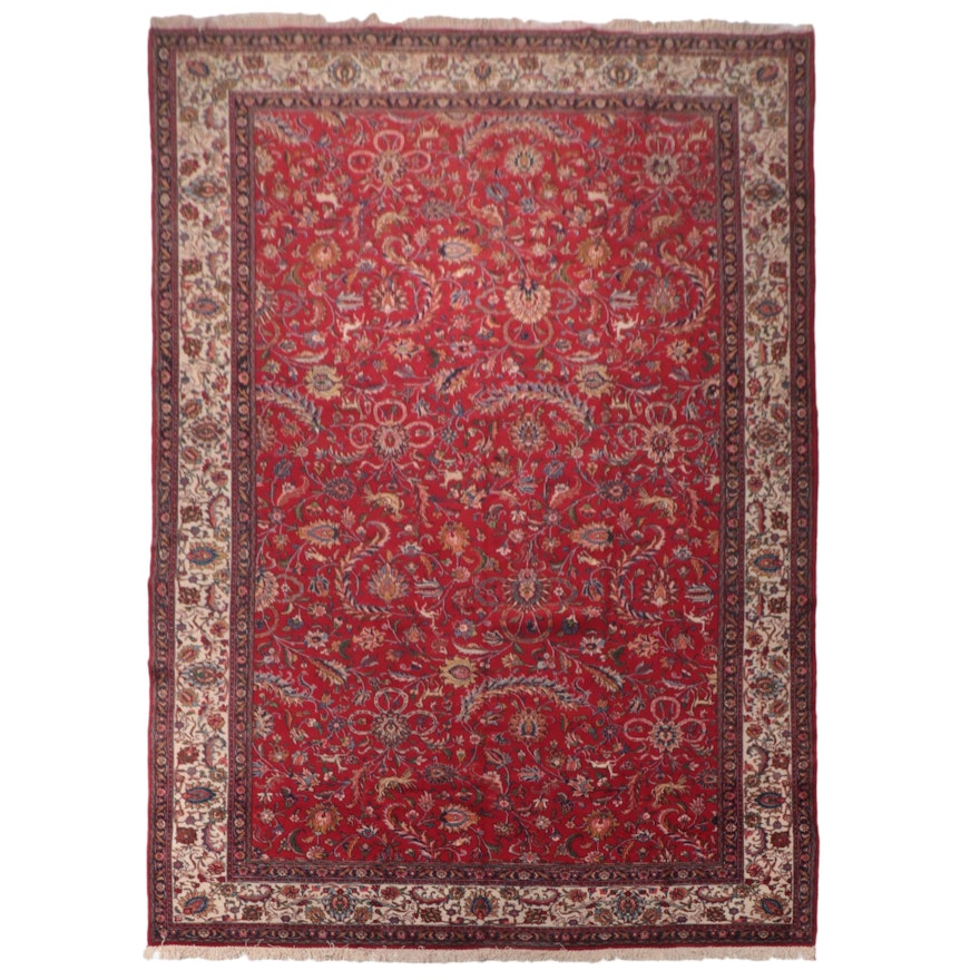 11'5 x 18'8 Hand-Knotted Persian Tabriz Room Sized Rug