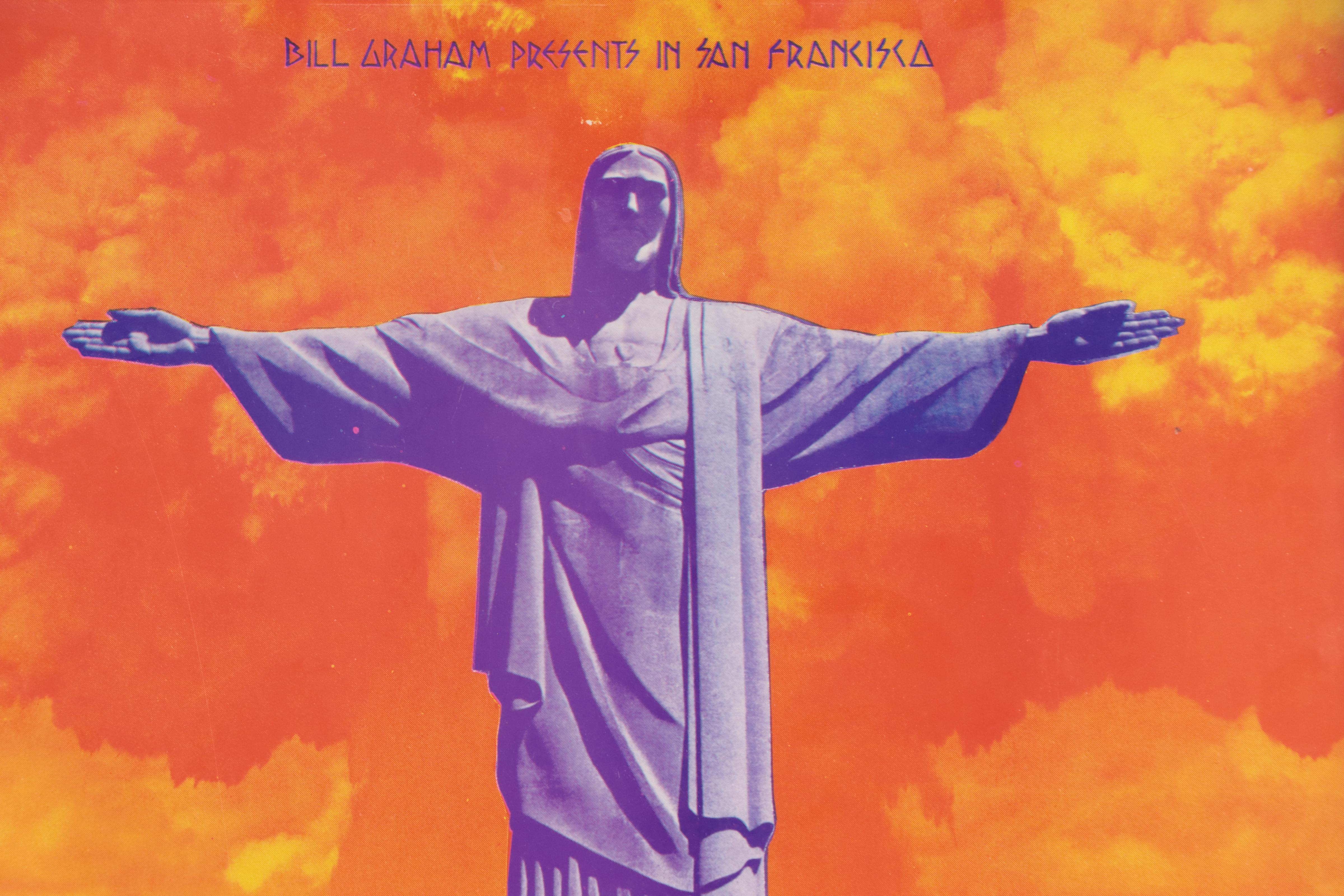 Butterfield Blues Band Color Lithograph Concert Poster After David Singer, 1970