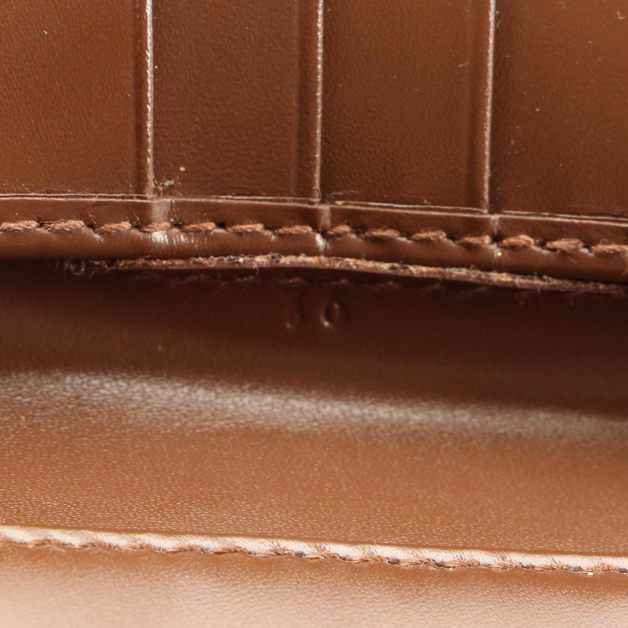 Prada Compact Wallet in Smooth Brown Leather