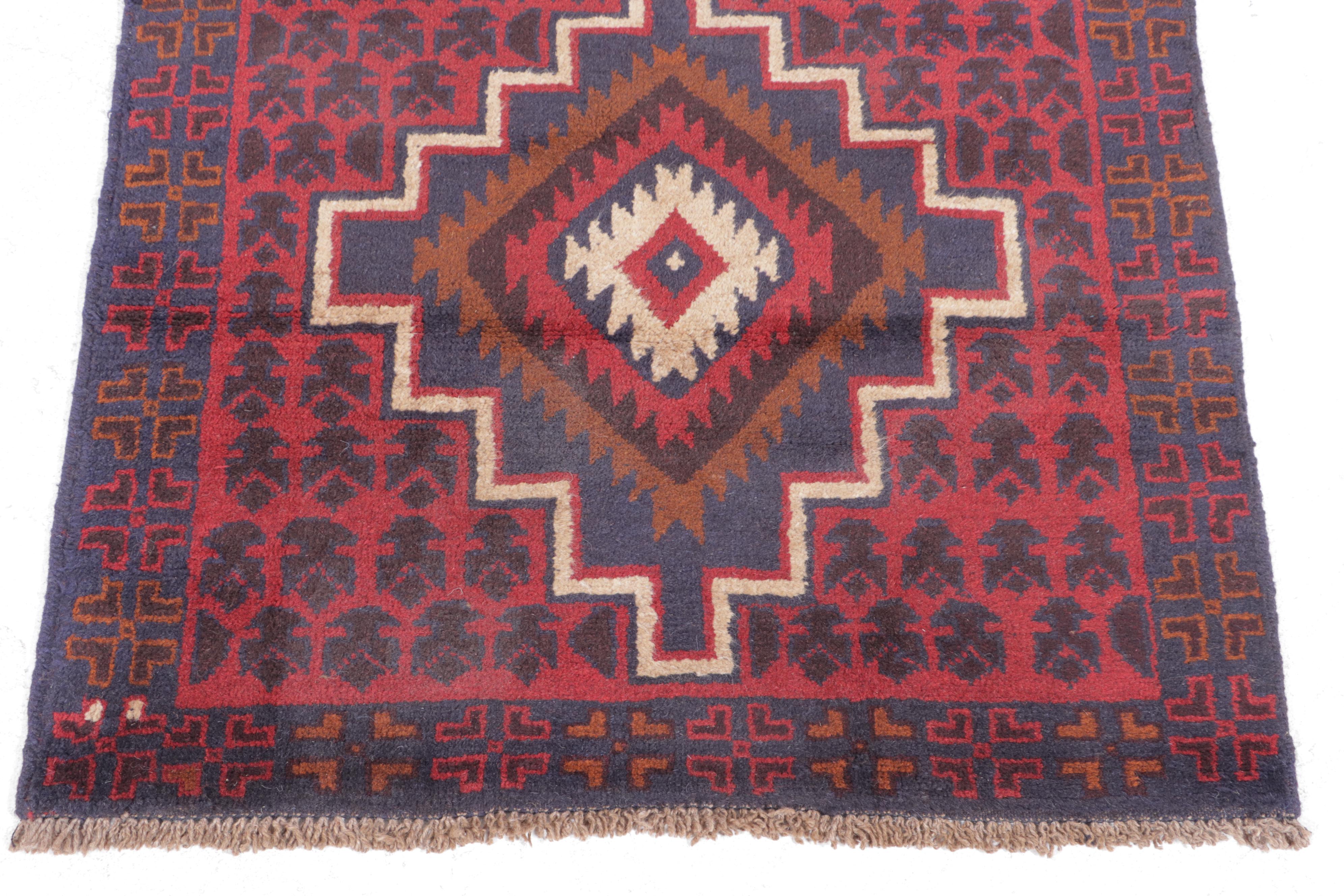 3' x 4'7 Hand-Knotted Afghan Taimani Accent Rug