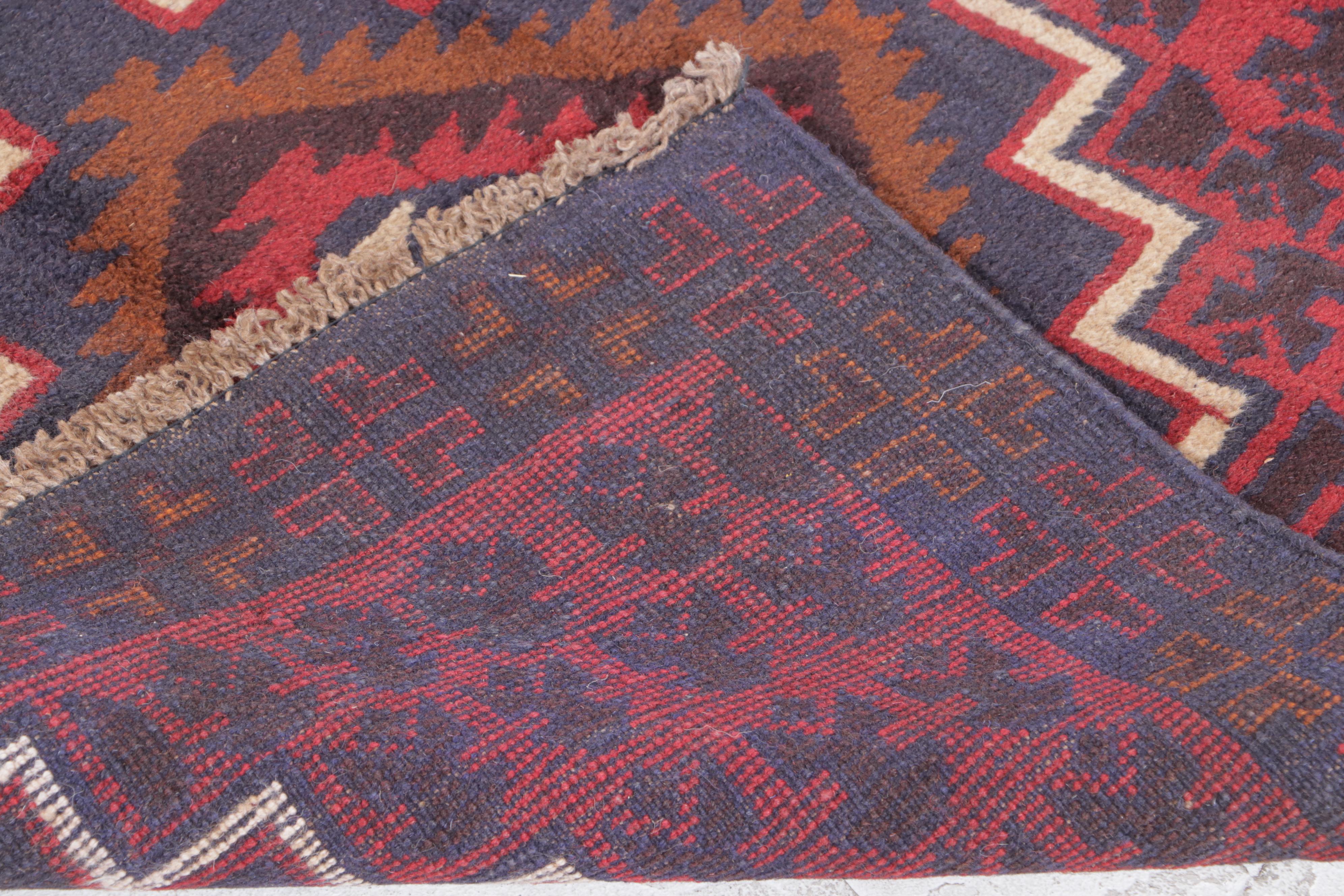 3' x 4'7 Hand-Knotted Afghan Taimani Accent Rug