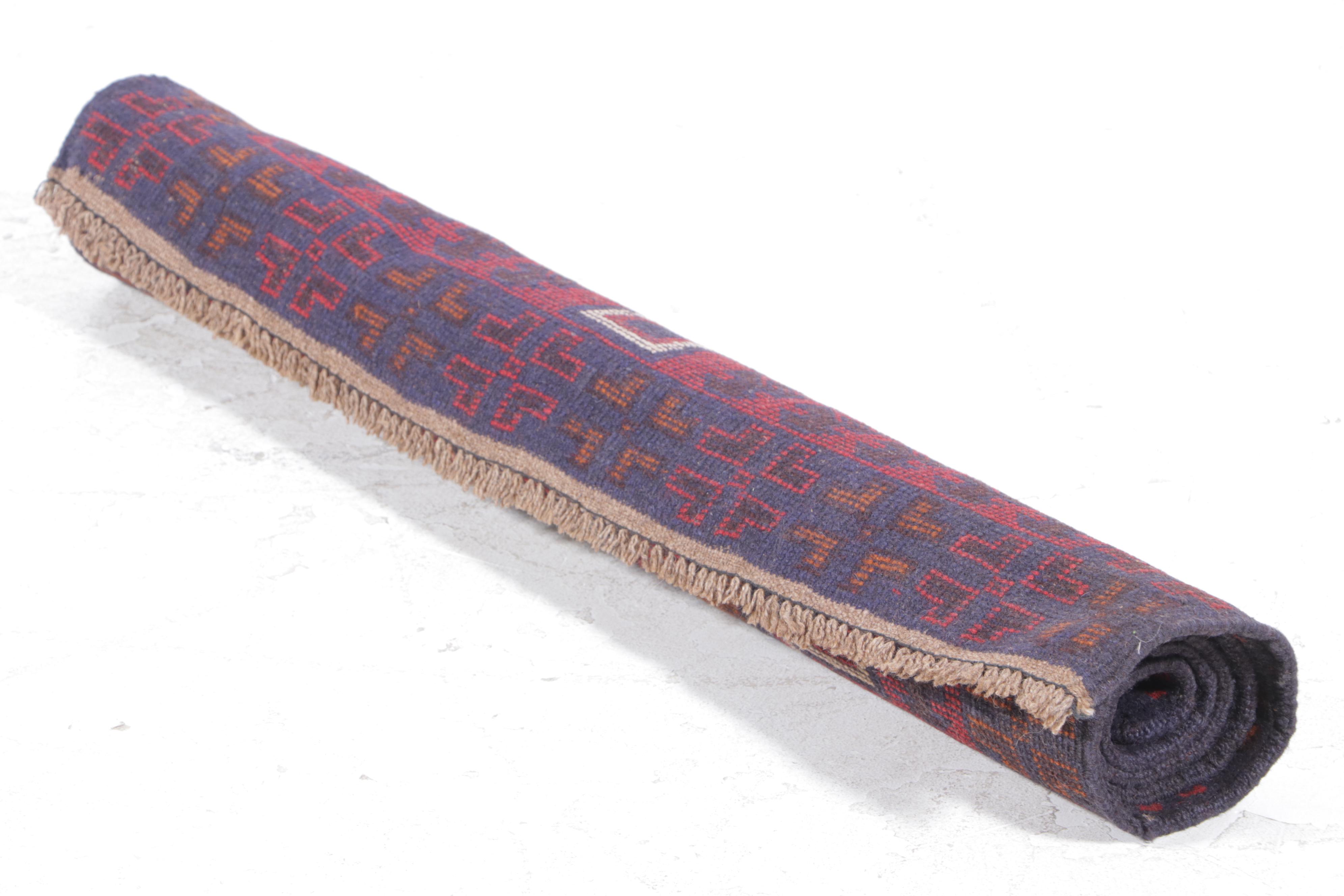 3' x 4'7 Hand-Knotted Afghan Taimani Accent Rug