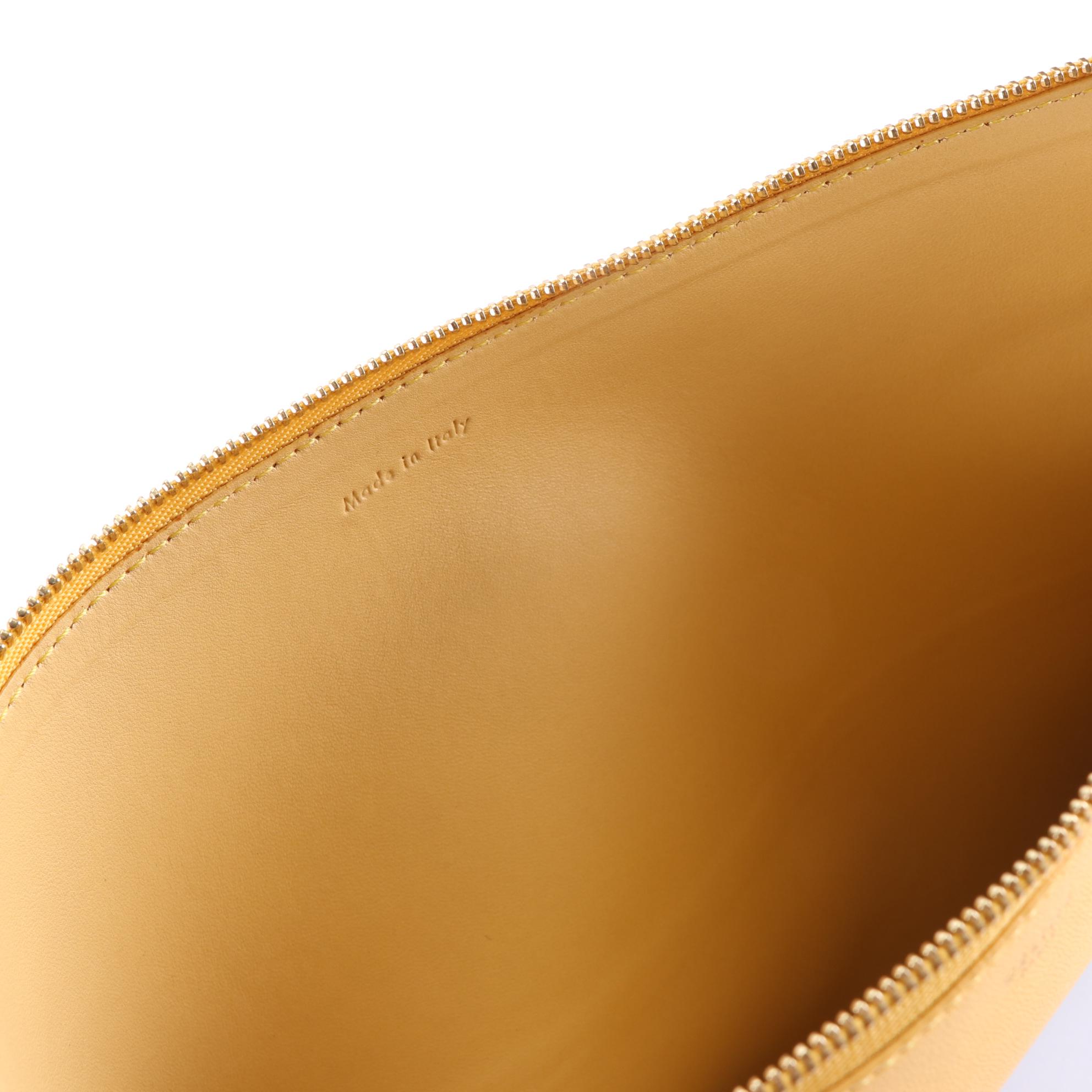 Céline Zip Pouch in Bicolor Leather