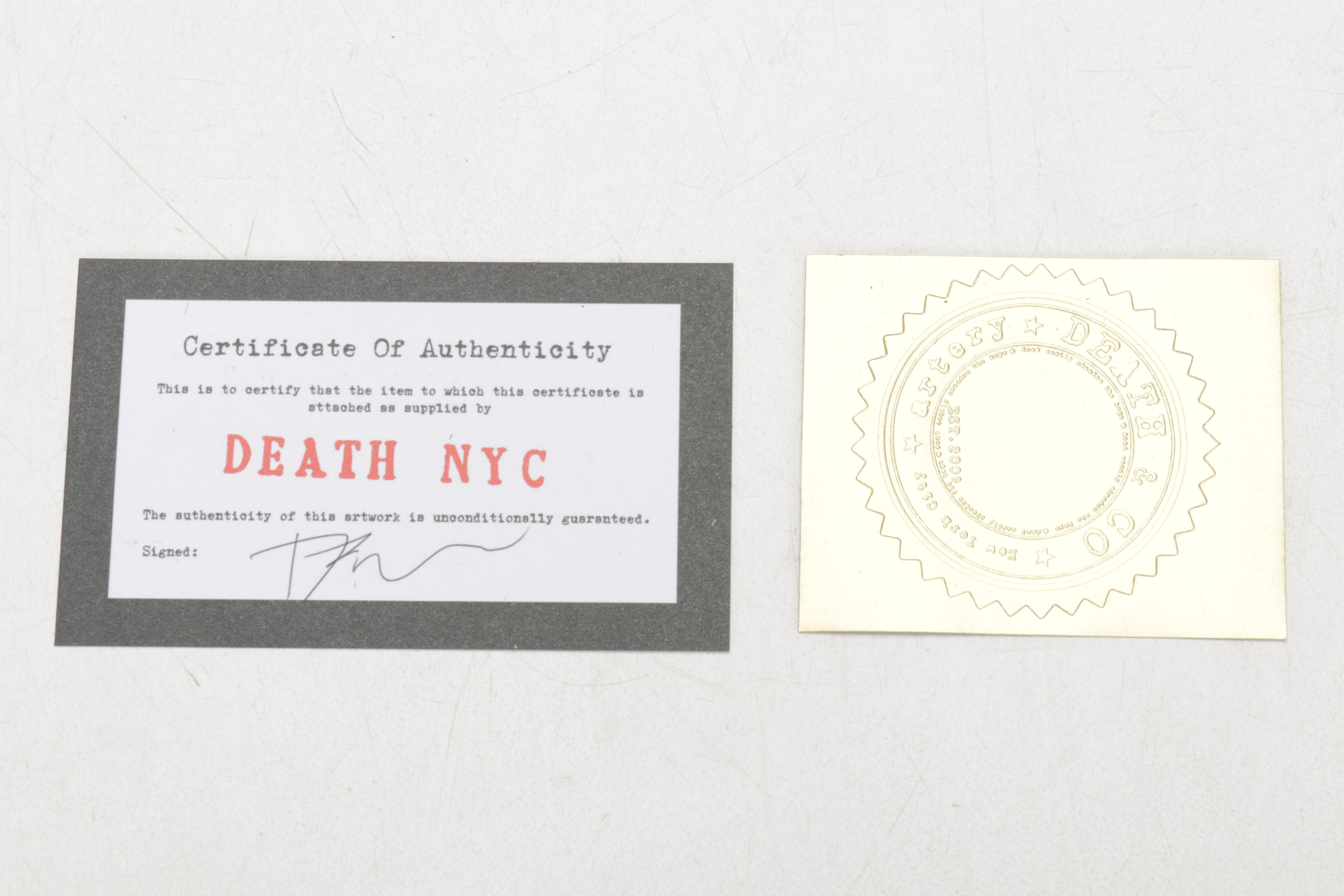 Death NYC Pop Art Graphic Print Homage to Hermès Featuring Snoopy, 2022