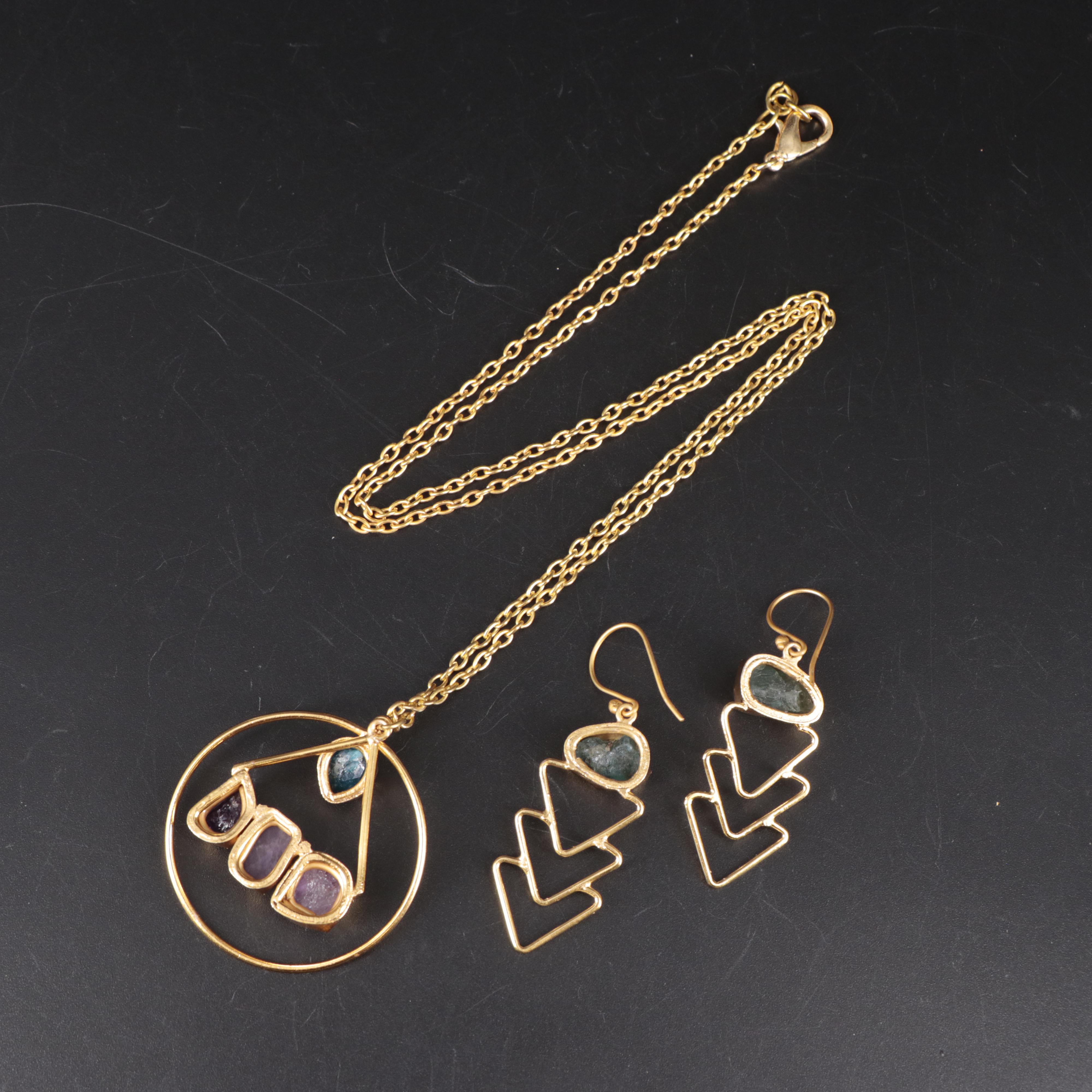 Collection of Jewelry Including Gemstones