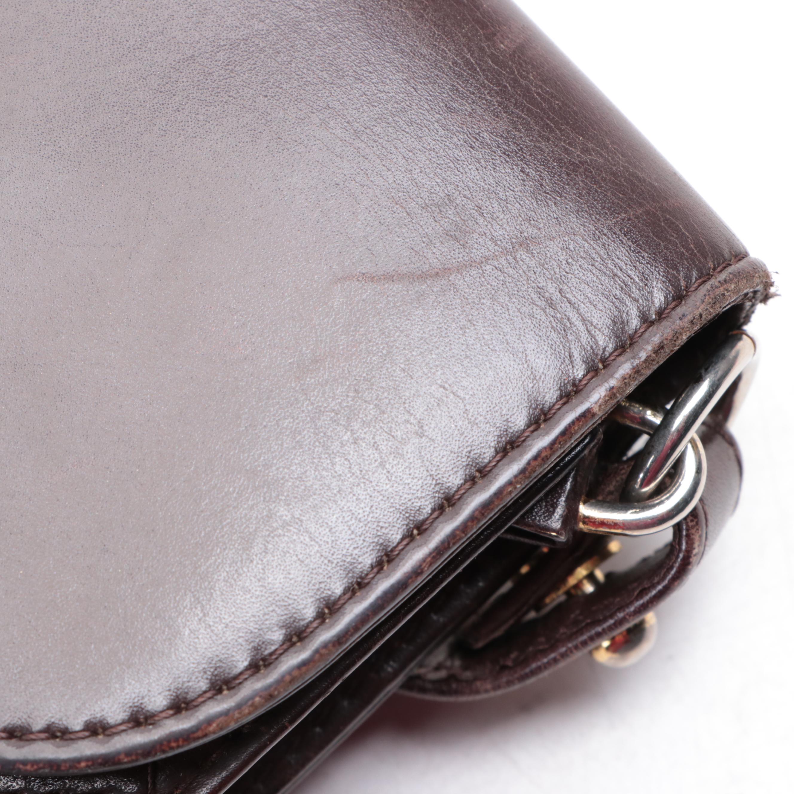 Yves Saint Laurent Front-Flap Shoulder Bag in Smooth and Quilted Leather