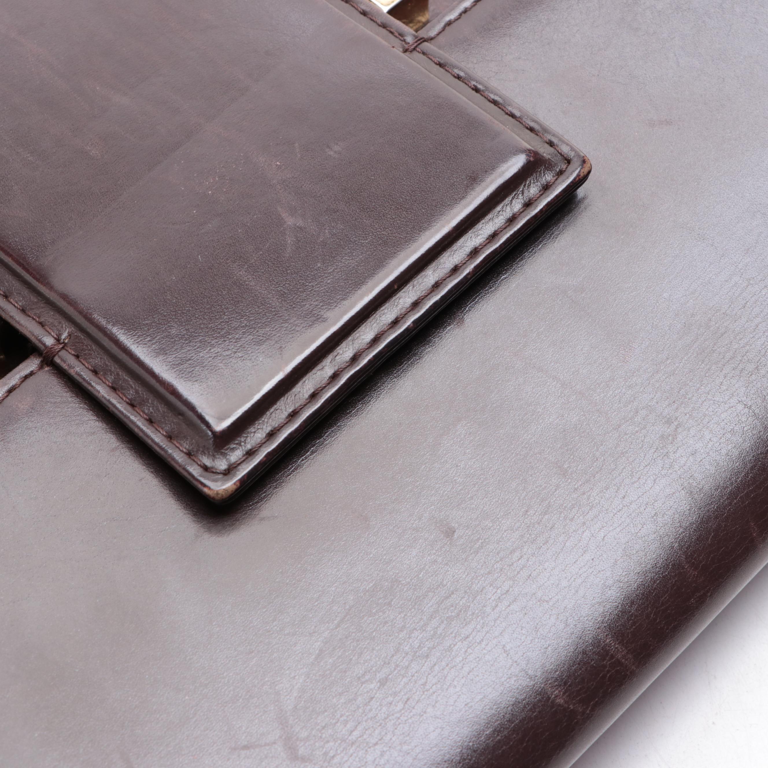 Yves Saint Laurent Front-Flap Shoulder Bag in Smooth and Quilted Leather