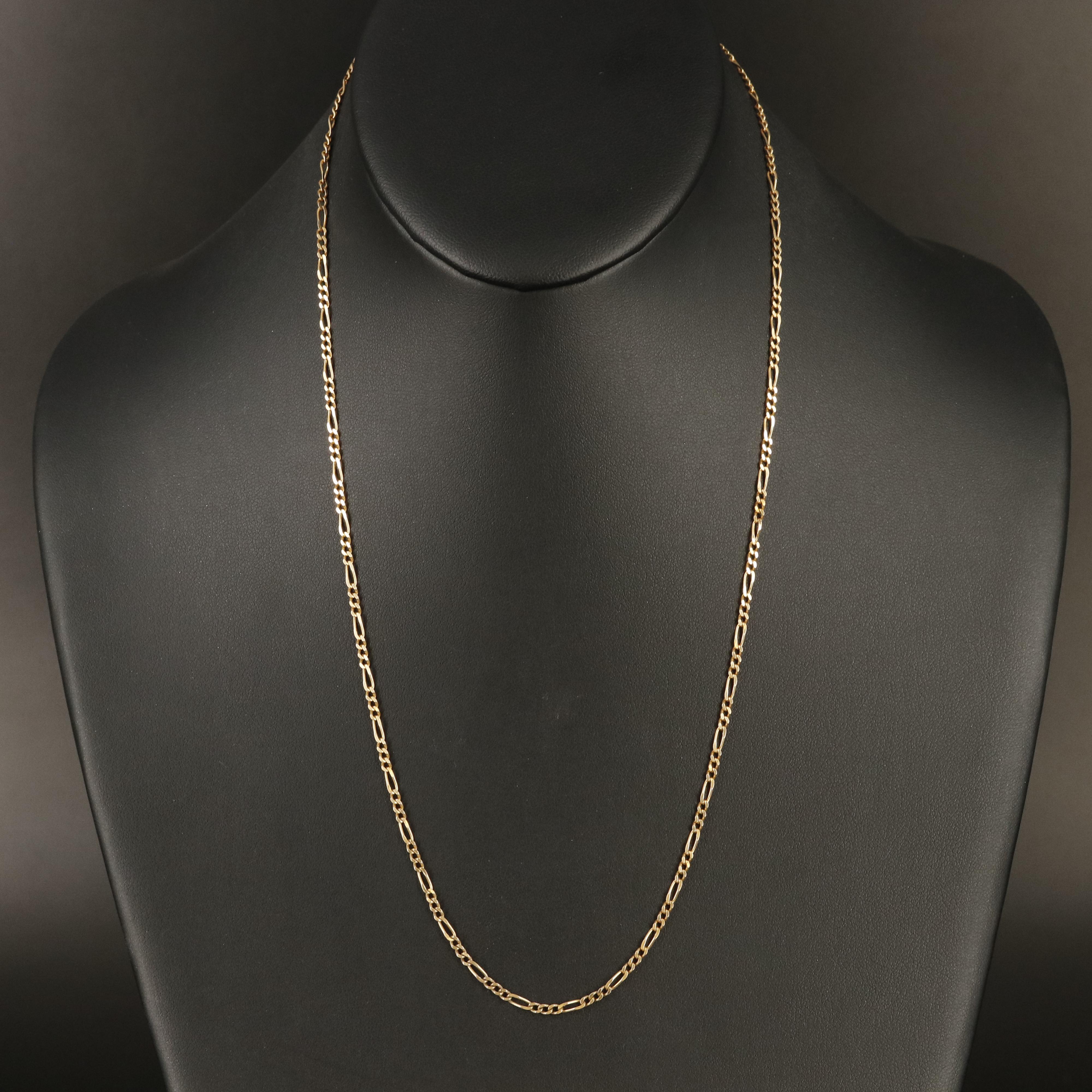Italian 14K Figaro Chain