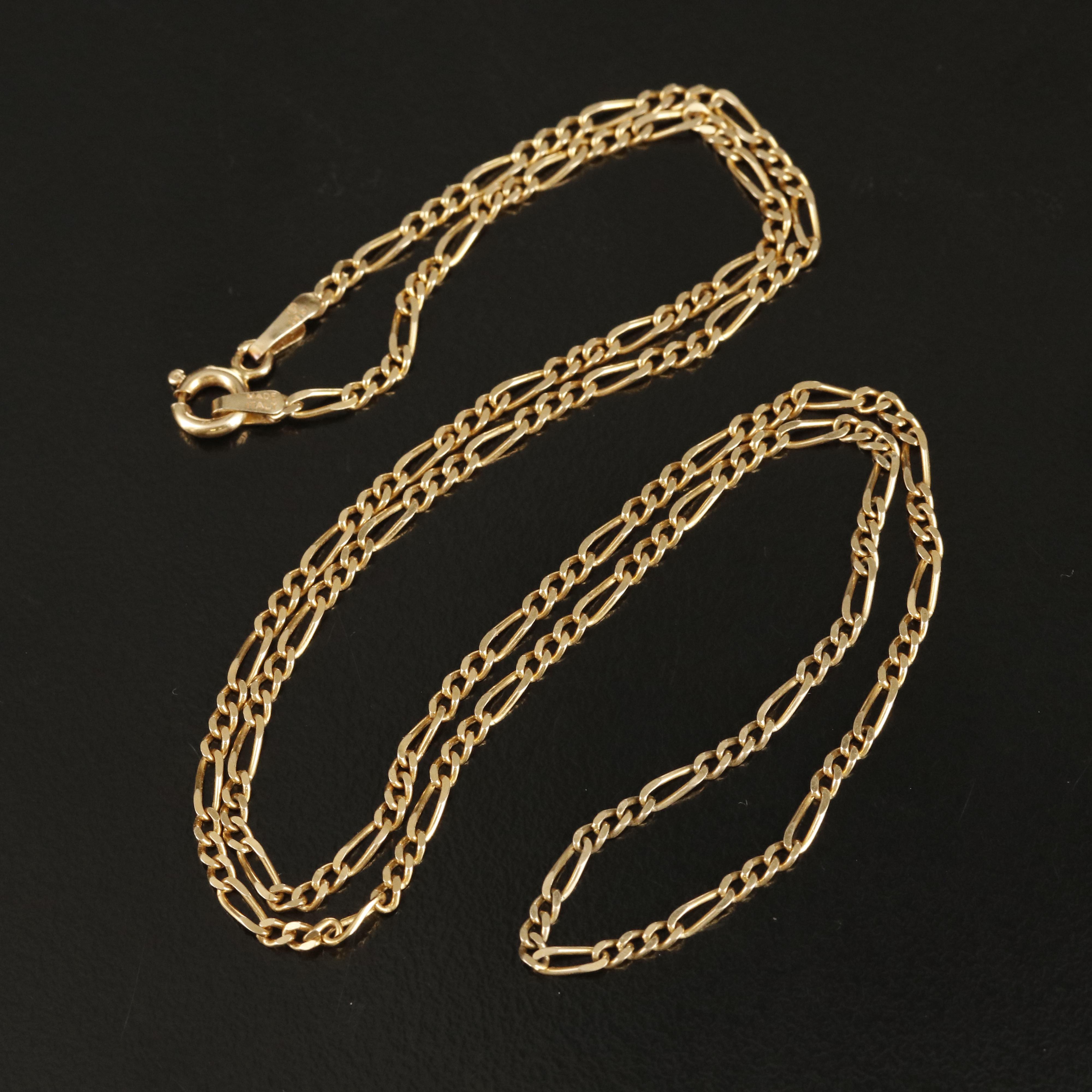Italian 14K Figaro Chain