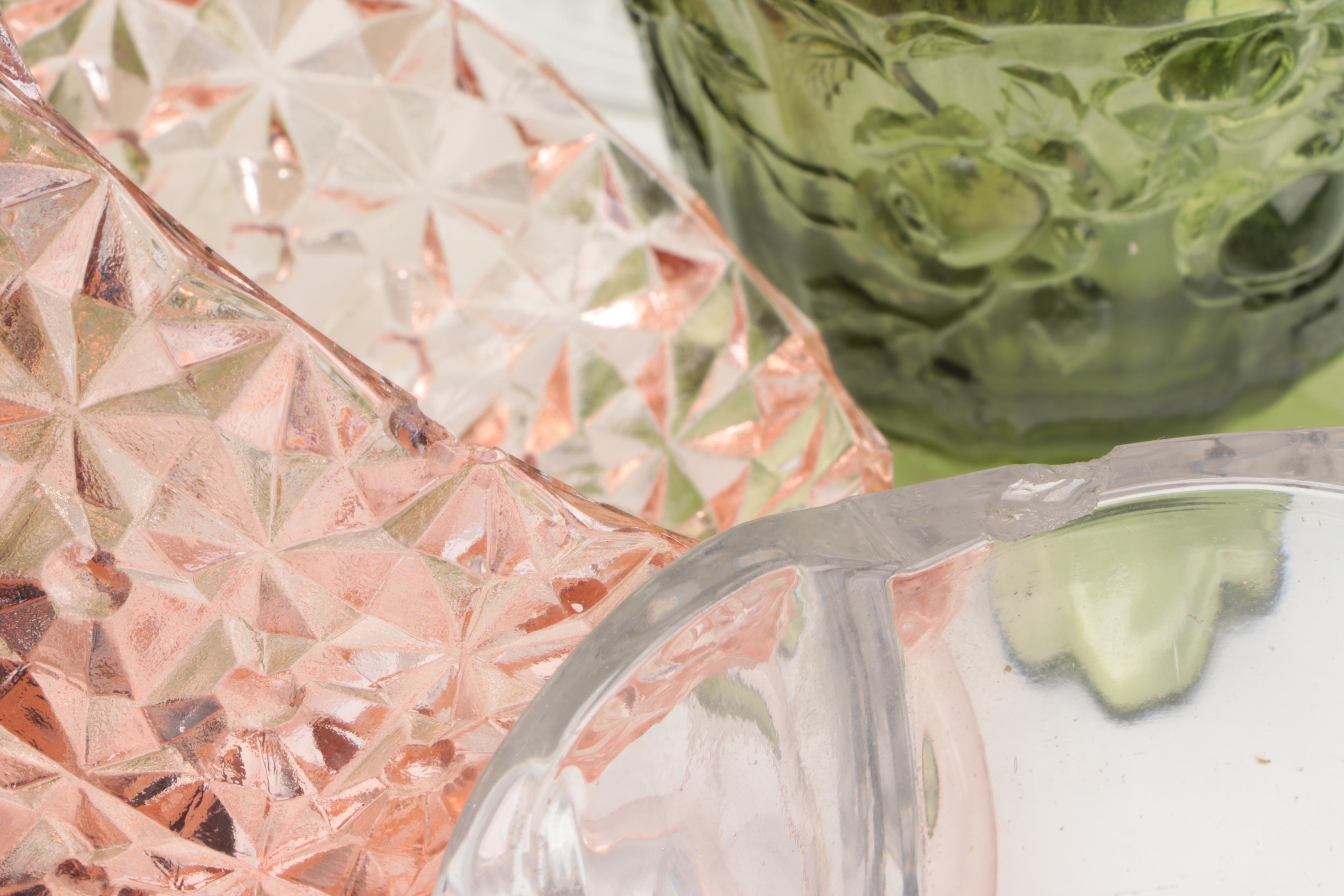 Hazel-Atlas "Big Top Peanut Butter" Iced Tea Glasses and Other Glass Tableware