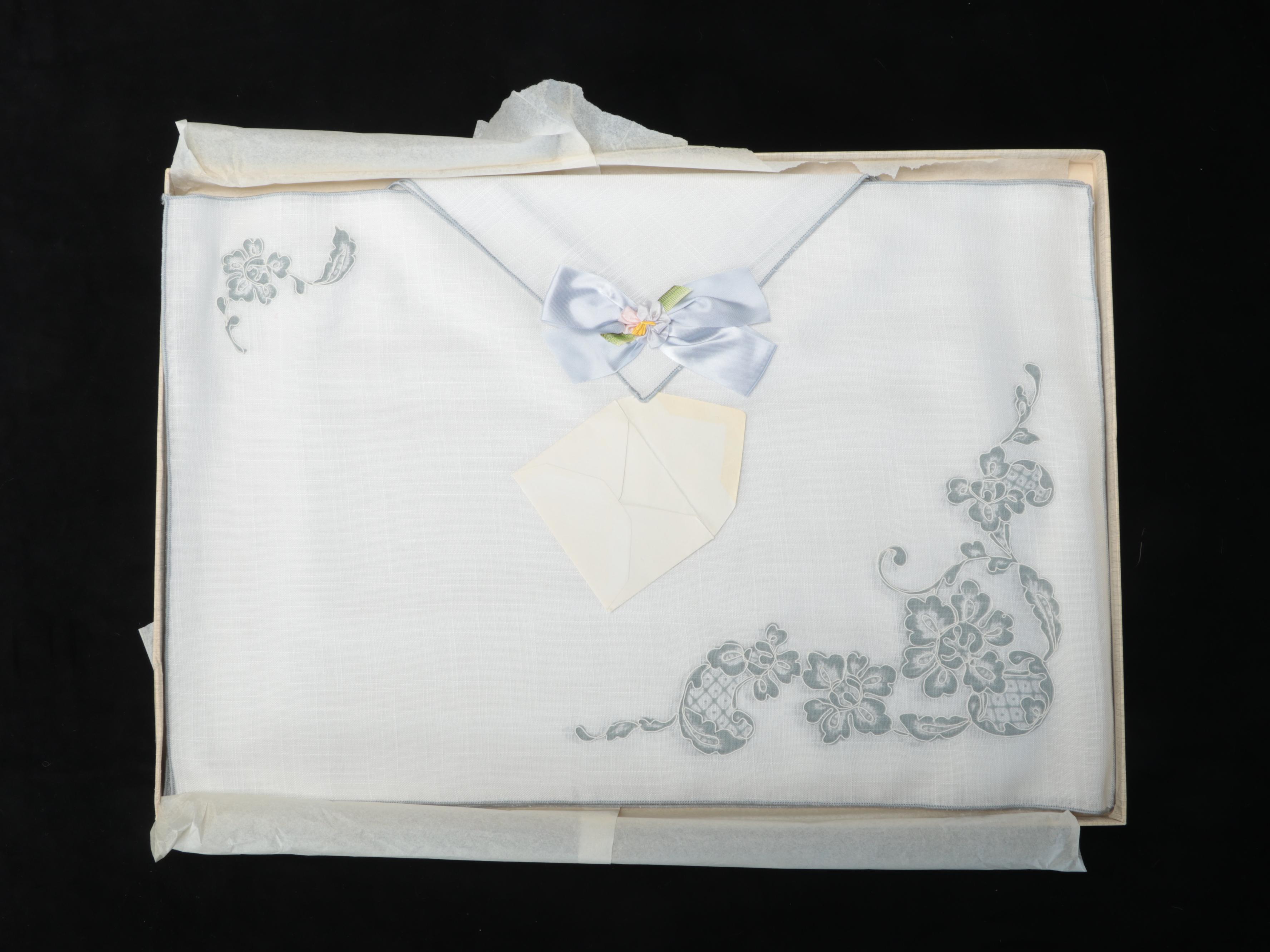 Cutwork with Other Embroidered Table Linens, 20th Century