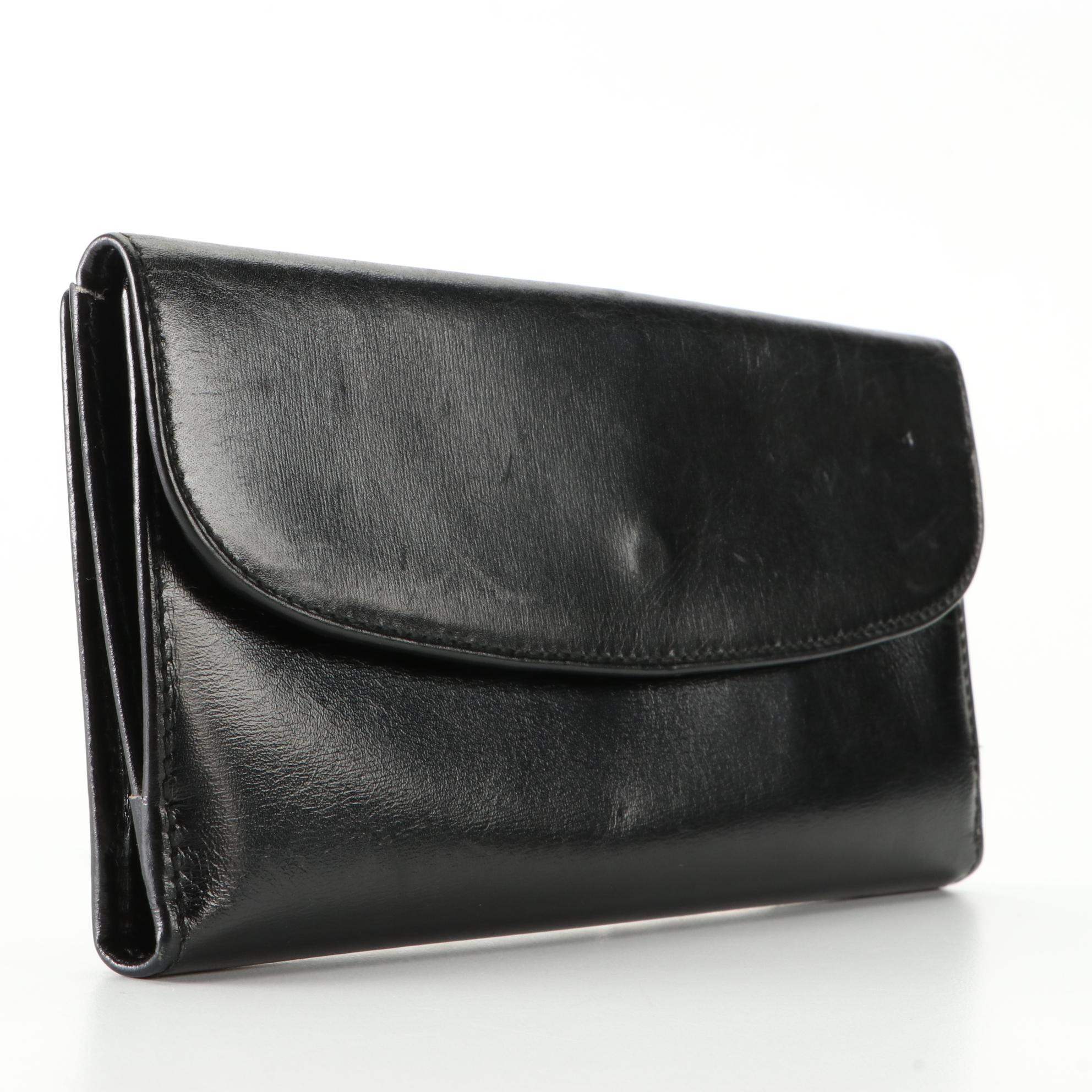 Gucci Horseshoe Clasp Long Wallet in Leather