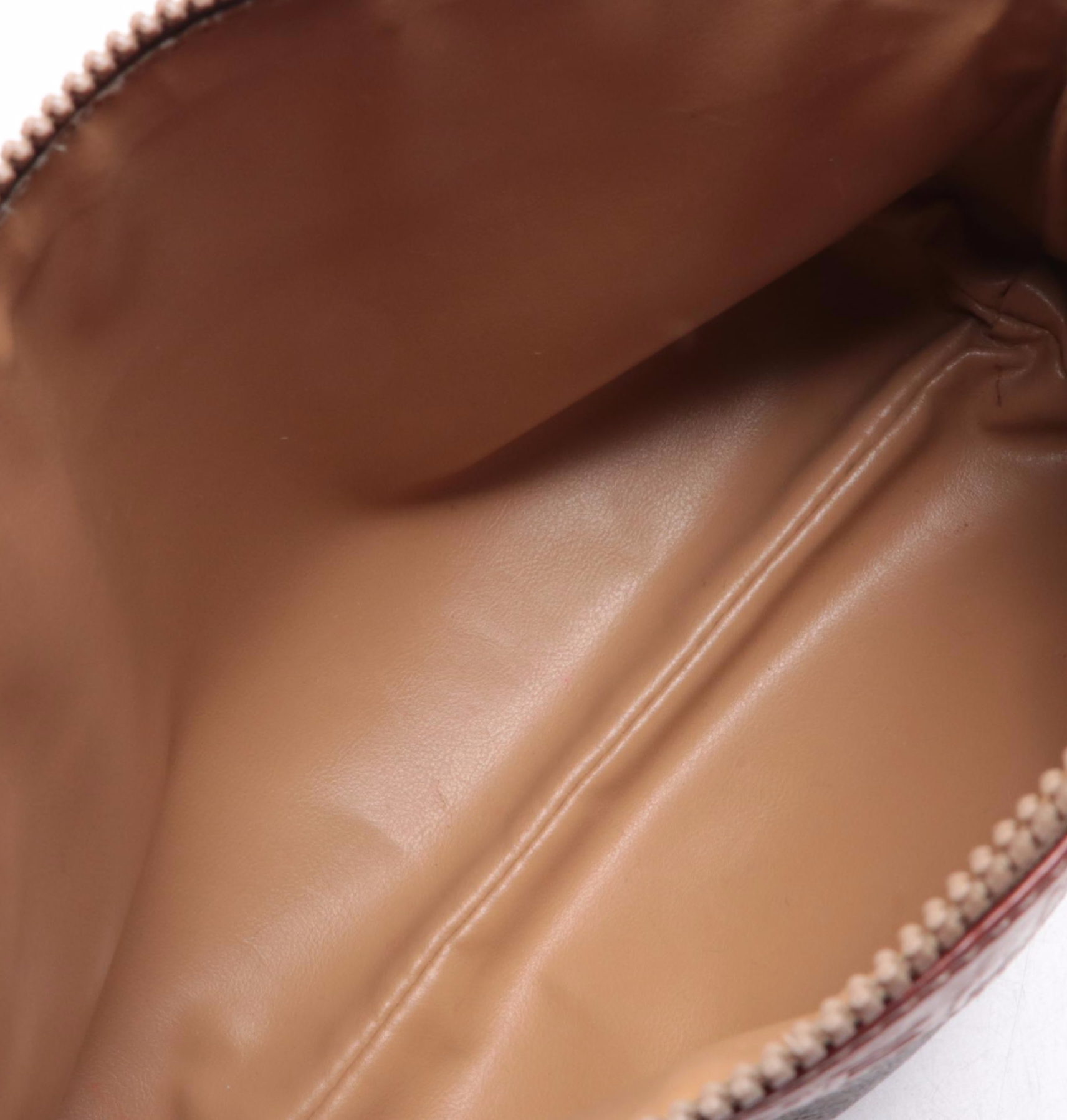 Celine Zip Pouch in Macadam Coated Canvas and Leather