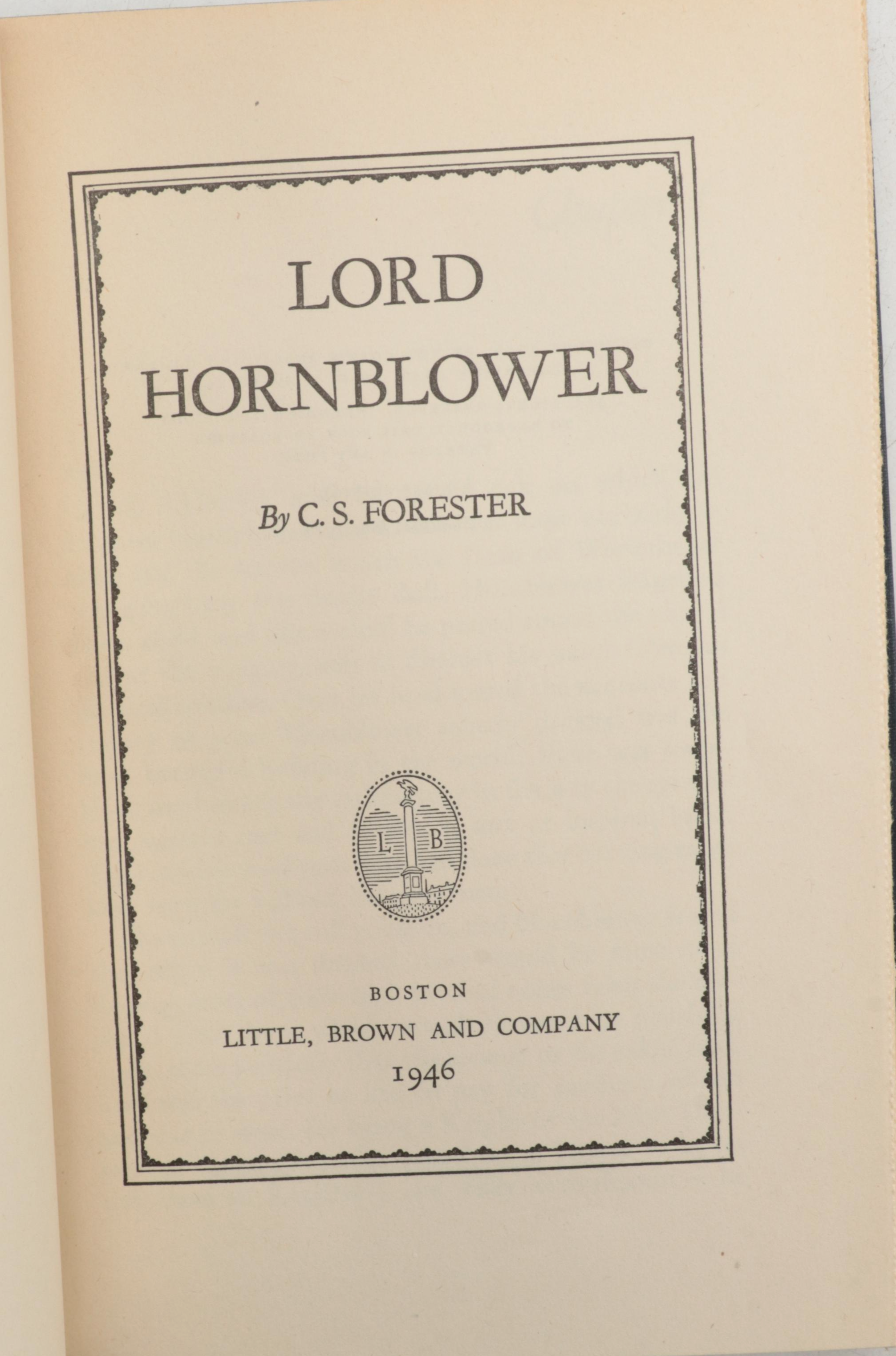 First Edition "Lord Hornblower" by C. S. Forester and More, Mid-20th Century