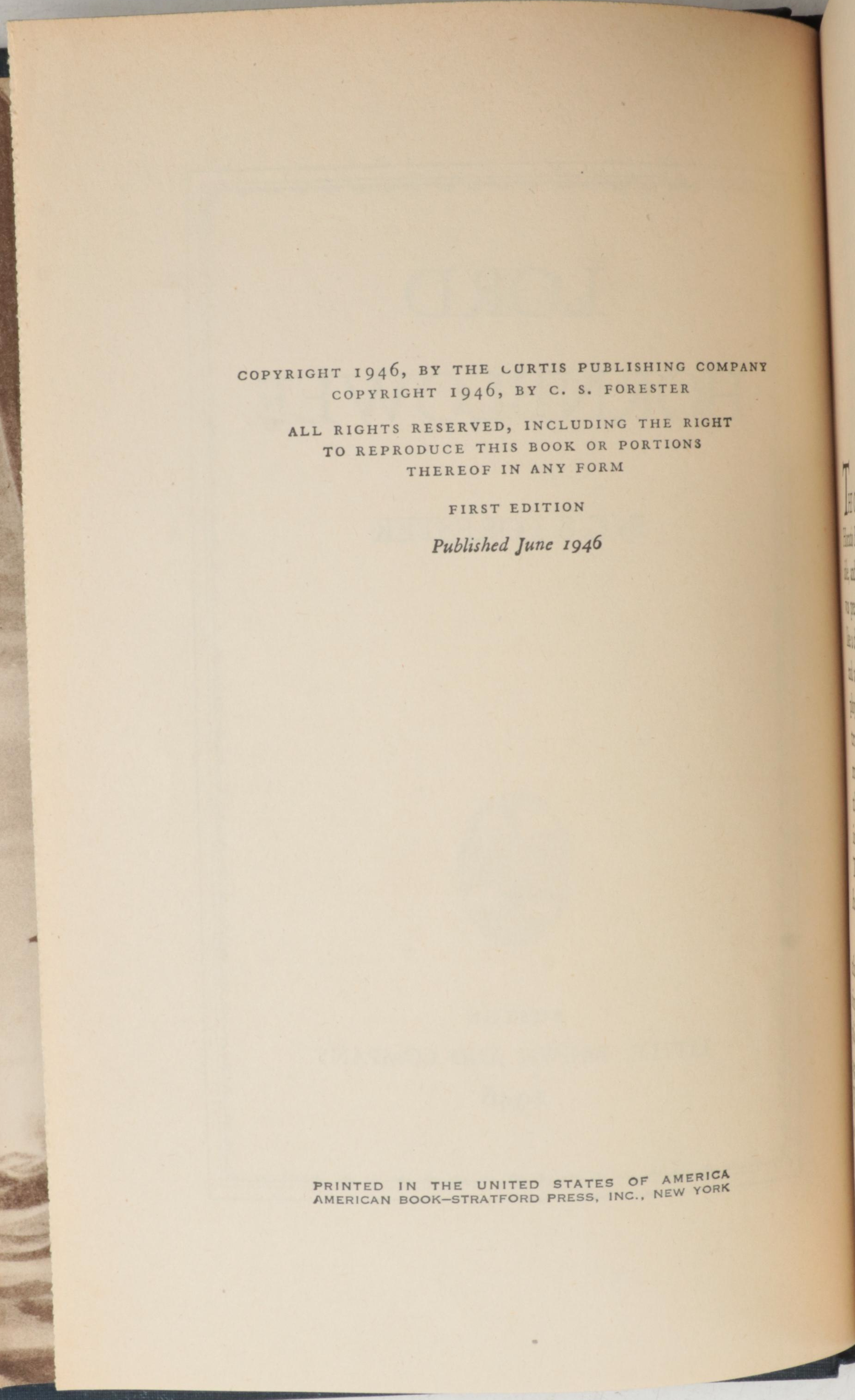 First Edition "Lord Hornblower" by C. S. Forester and More, Mid-20th Century