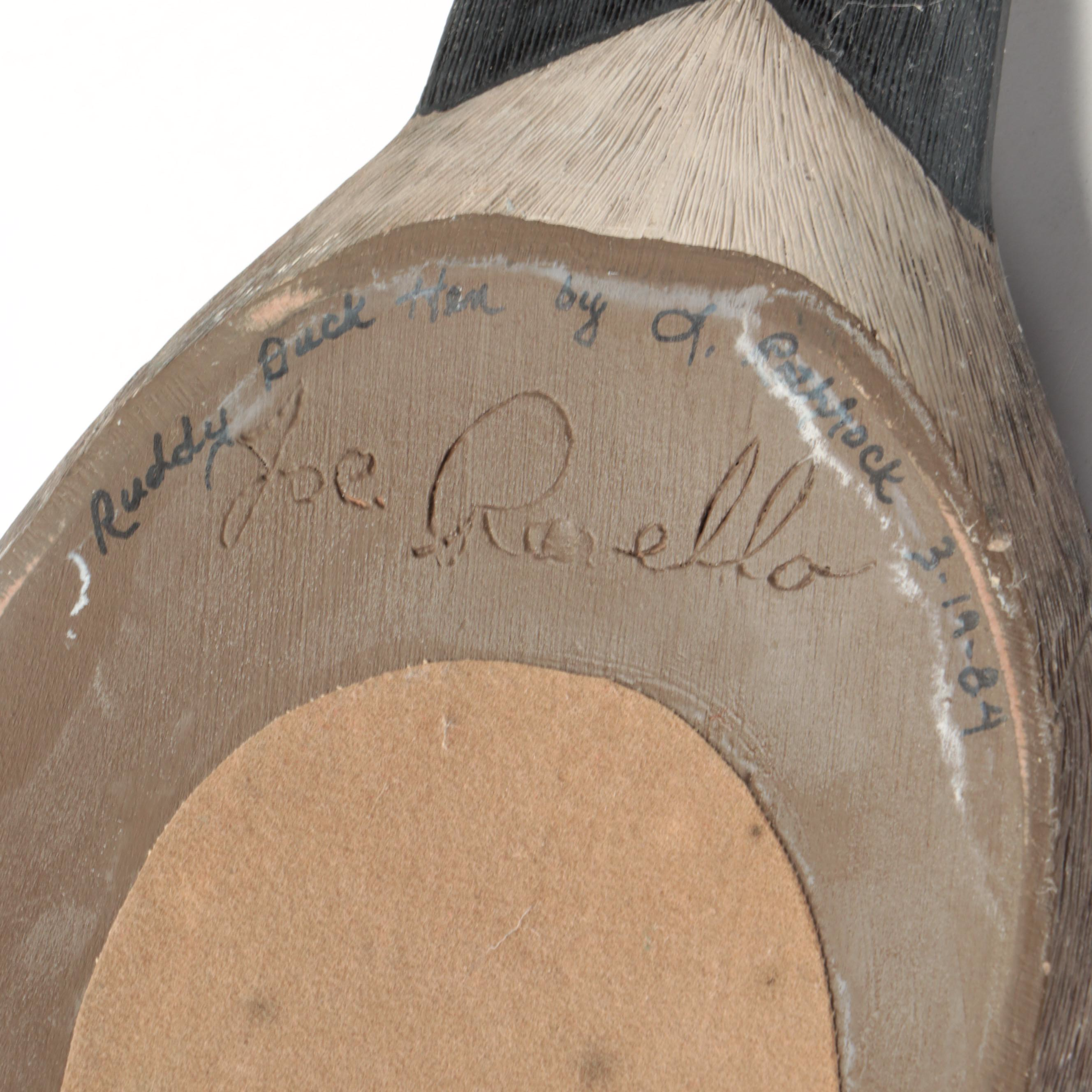 Artist Signed Hand-Painted Resin "Ruddy Duck Hen" Figurine, 1984