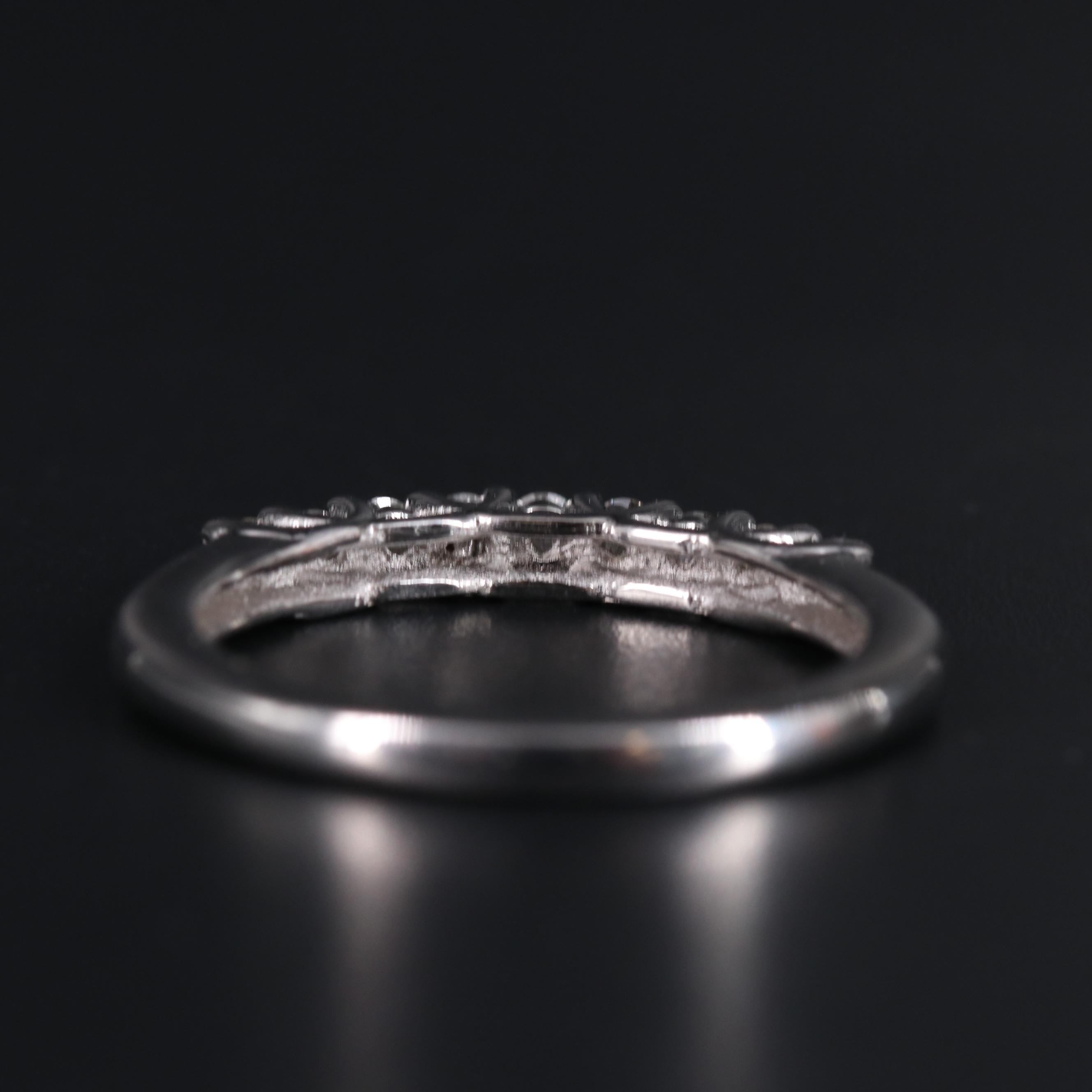 Sterling Silver Diamond Band