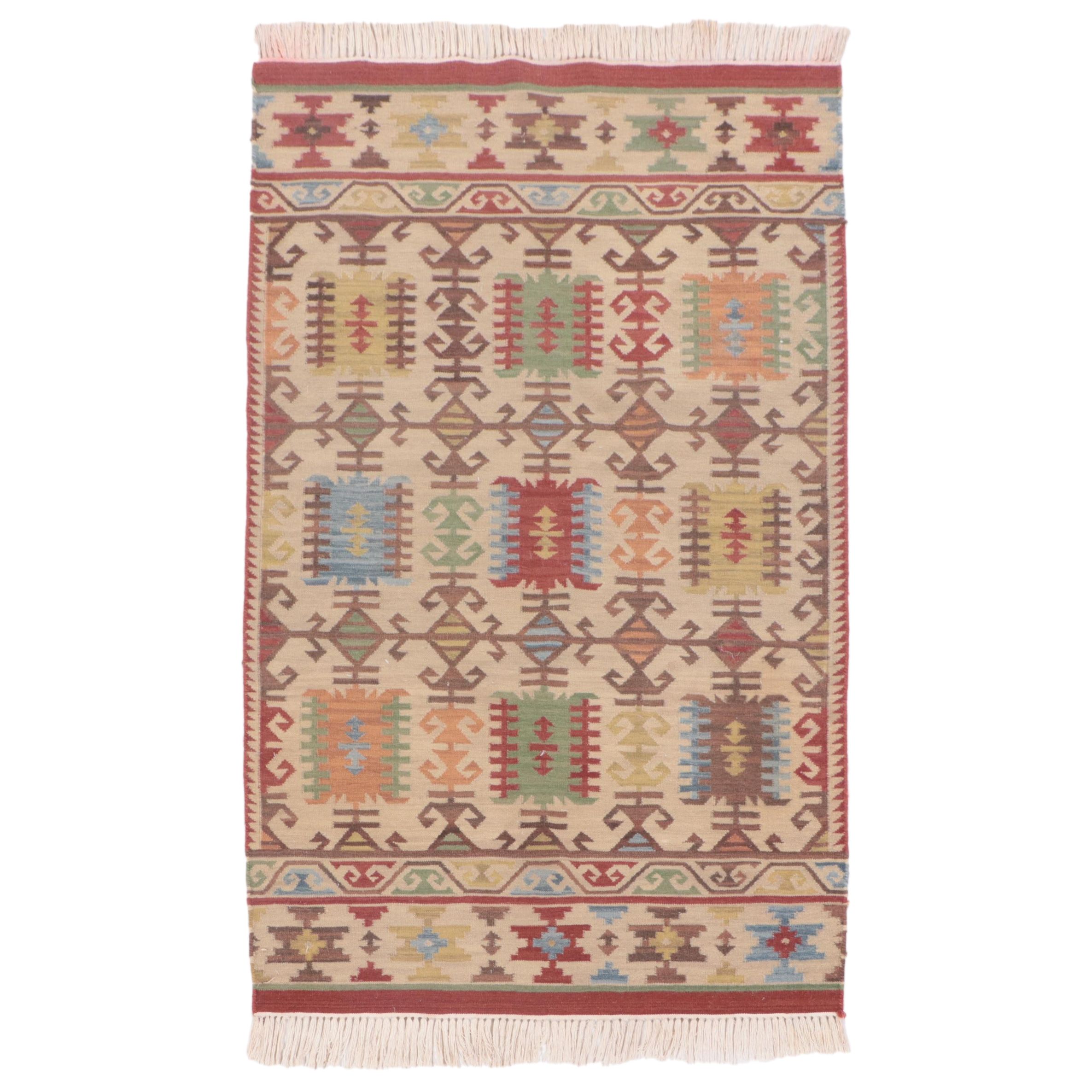 3'2 x 5'5 Handwoven Turkish Malatya Area Rug