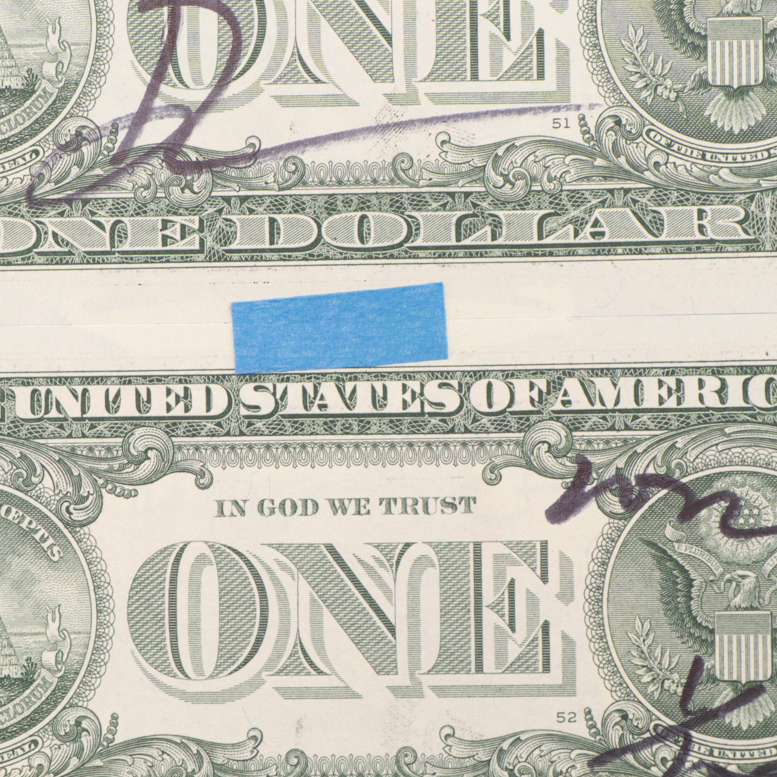 Death NYC Pop Art Graphic Print of Peanuts on Dollar Notes, 2022