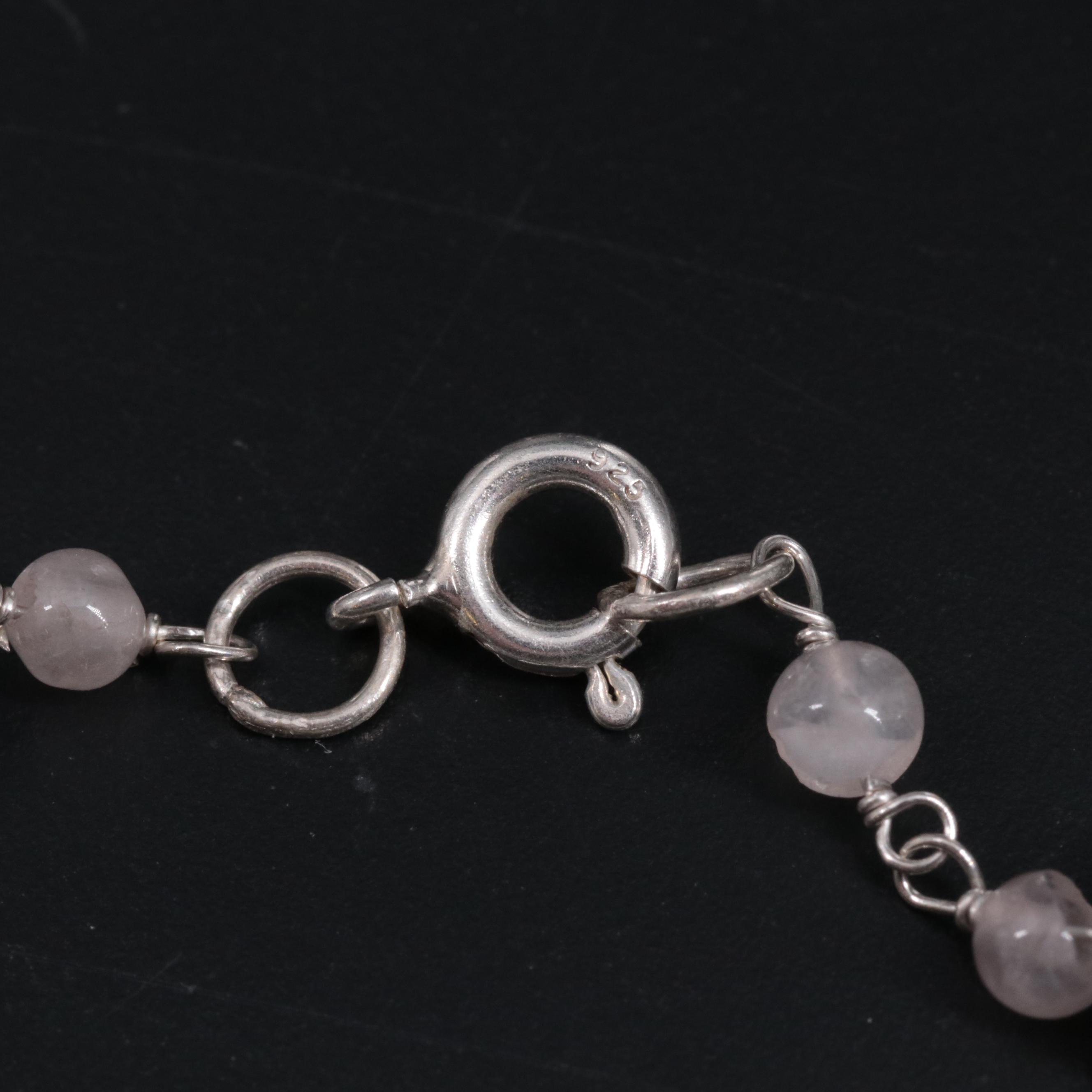 Sterling Silver Gemstone Beaded Necklace