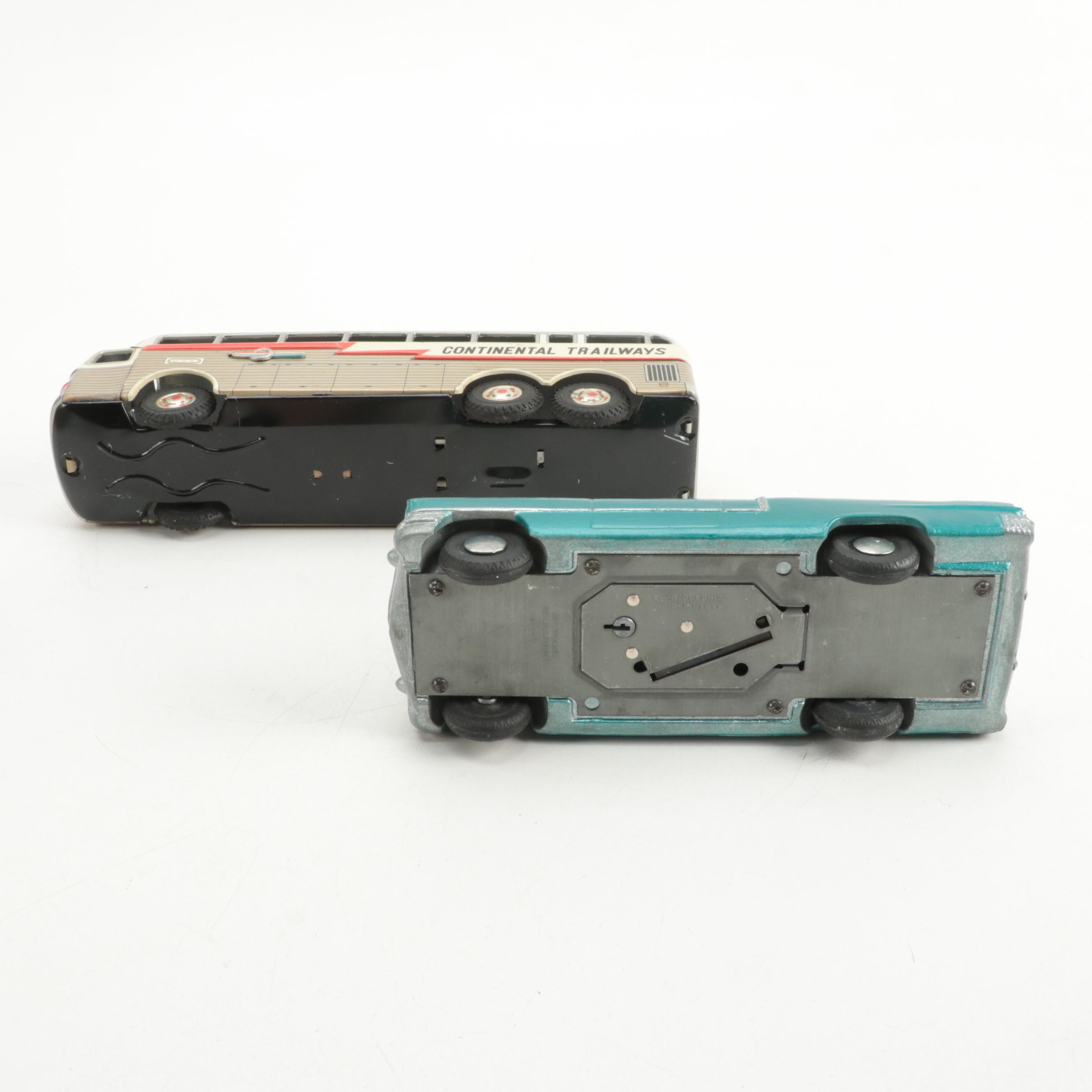 S. J. Charia Co. Continental Trailways Golden Eagle with Car Bank and Model Boat