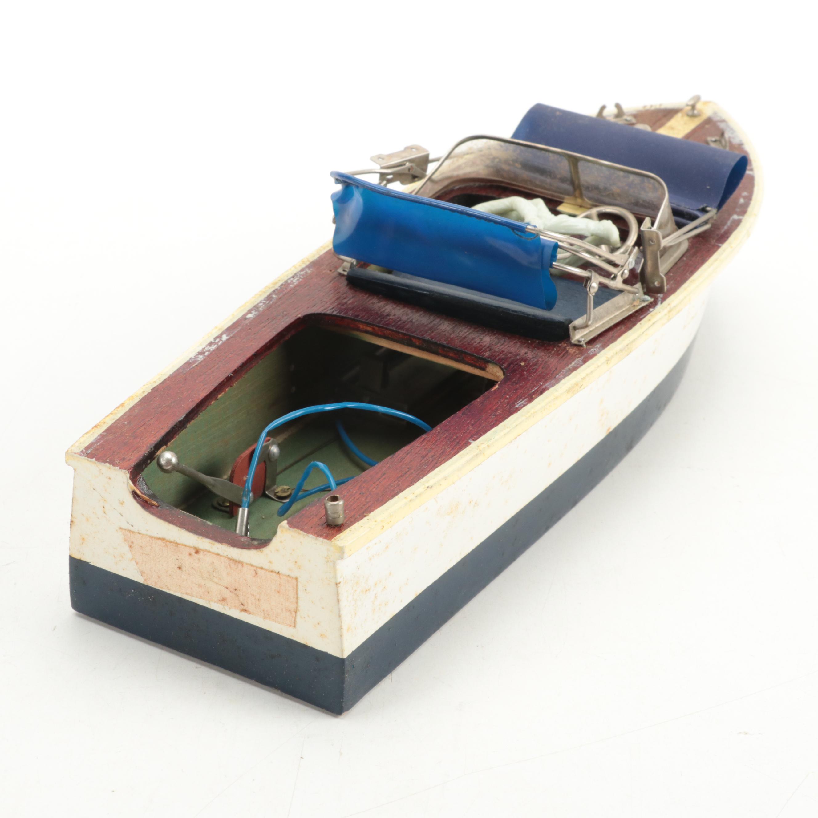 S. J. Charia Co. Continental Trailways Golden Eagle with Car Bank and Model Boat