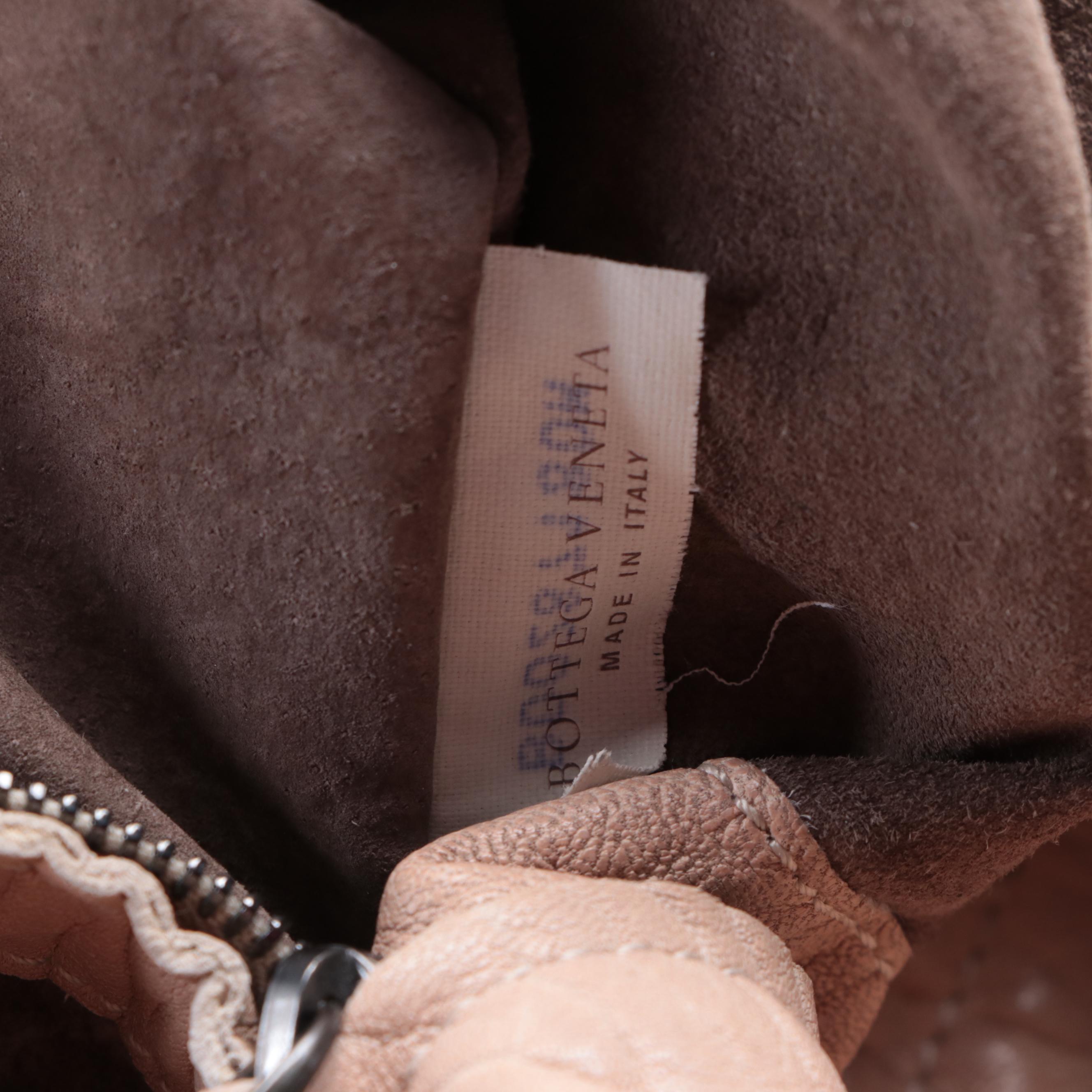 Bottega Veneta Hobo Bag in Intracciato and Pebbled Leather