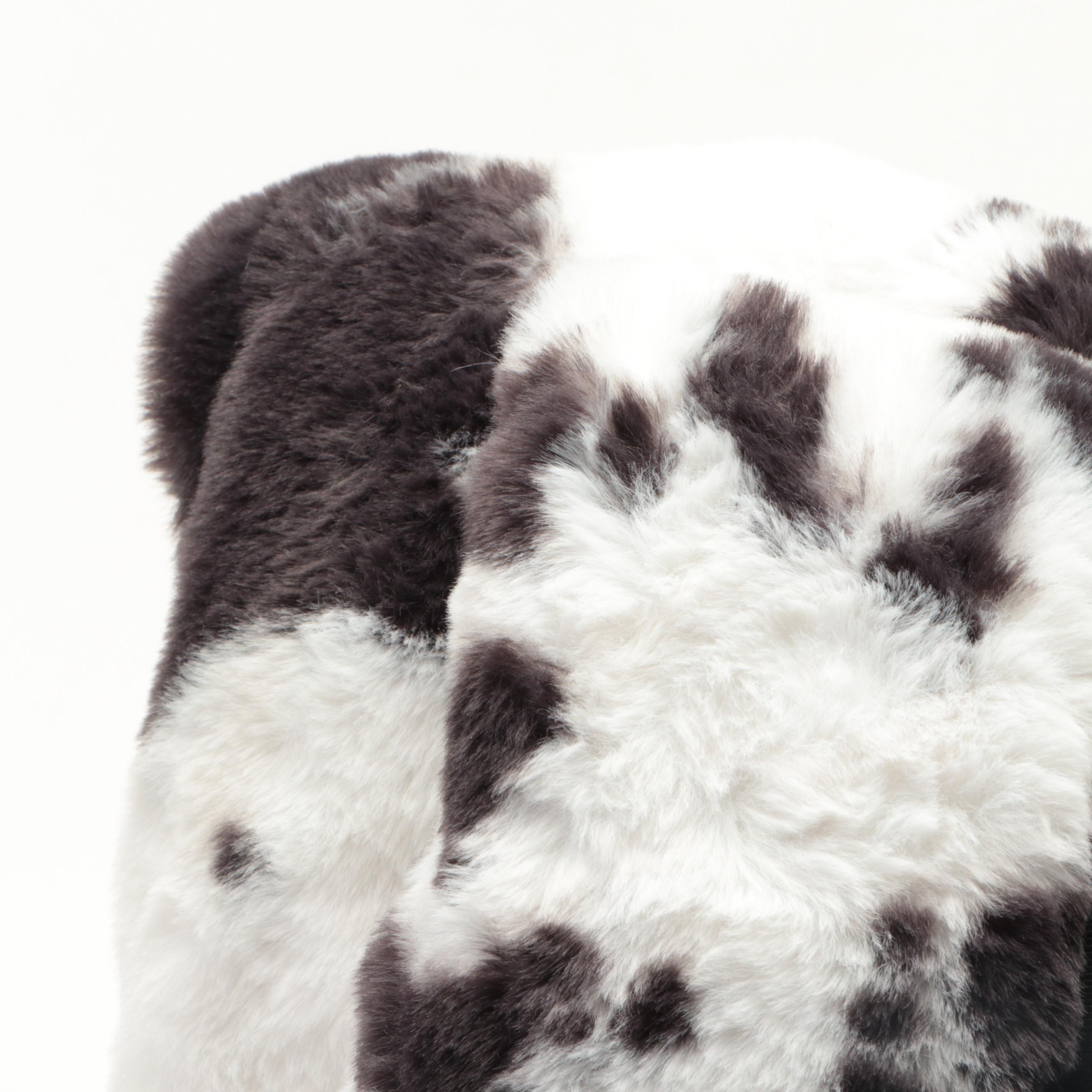 Member's Mark Hotel Premier Collection Luxury Throw Blanket in Black Cow