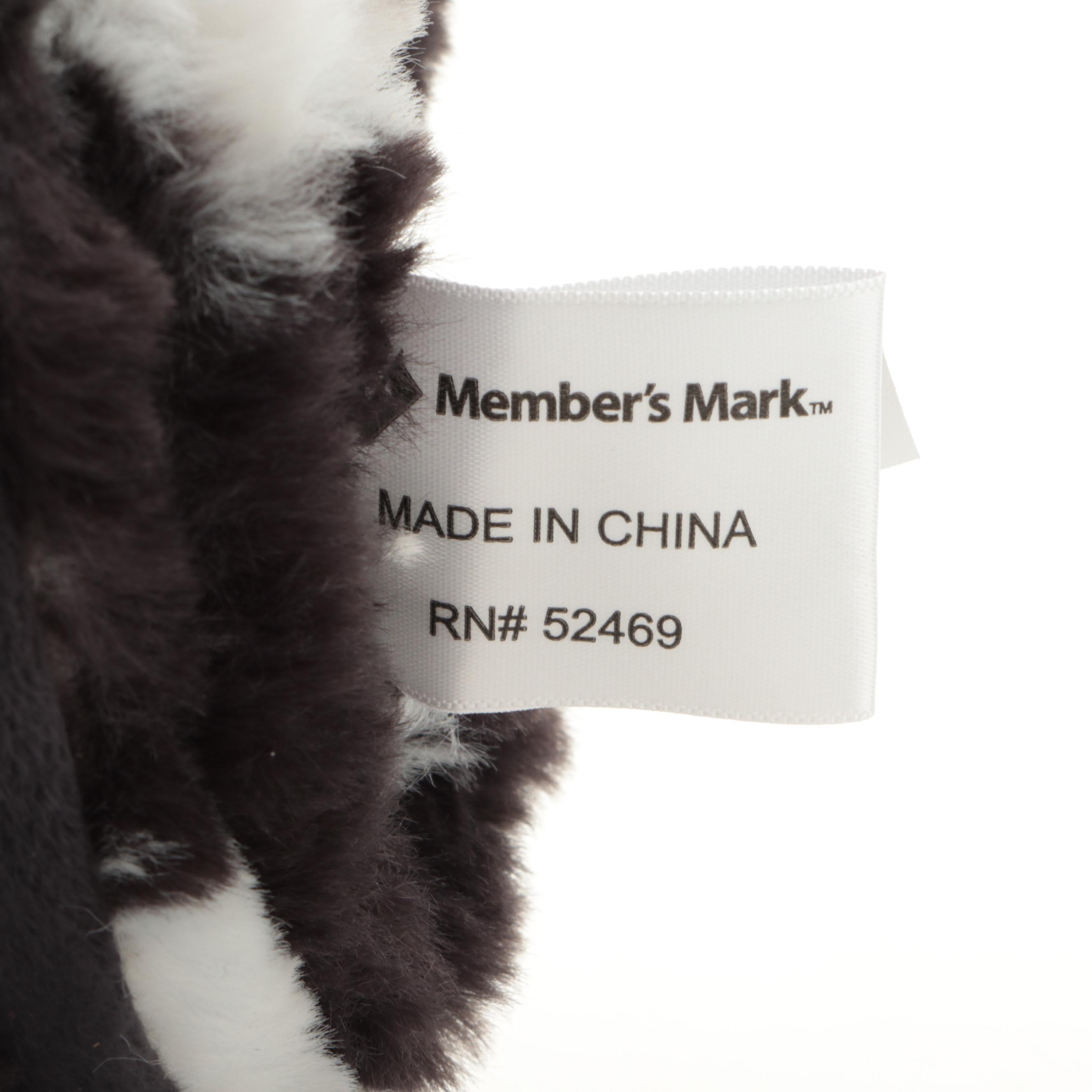 Member's Mark Hotel Premier Collection Luxury Throw Blanket in Black Cow