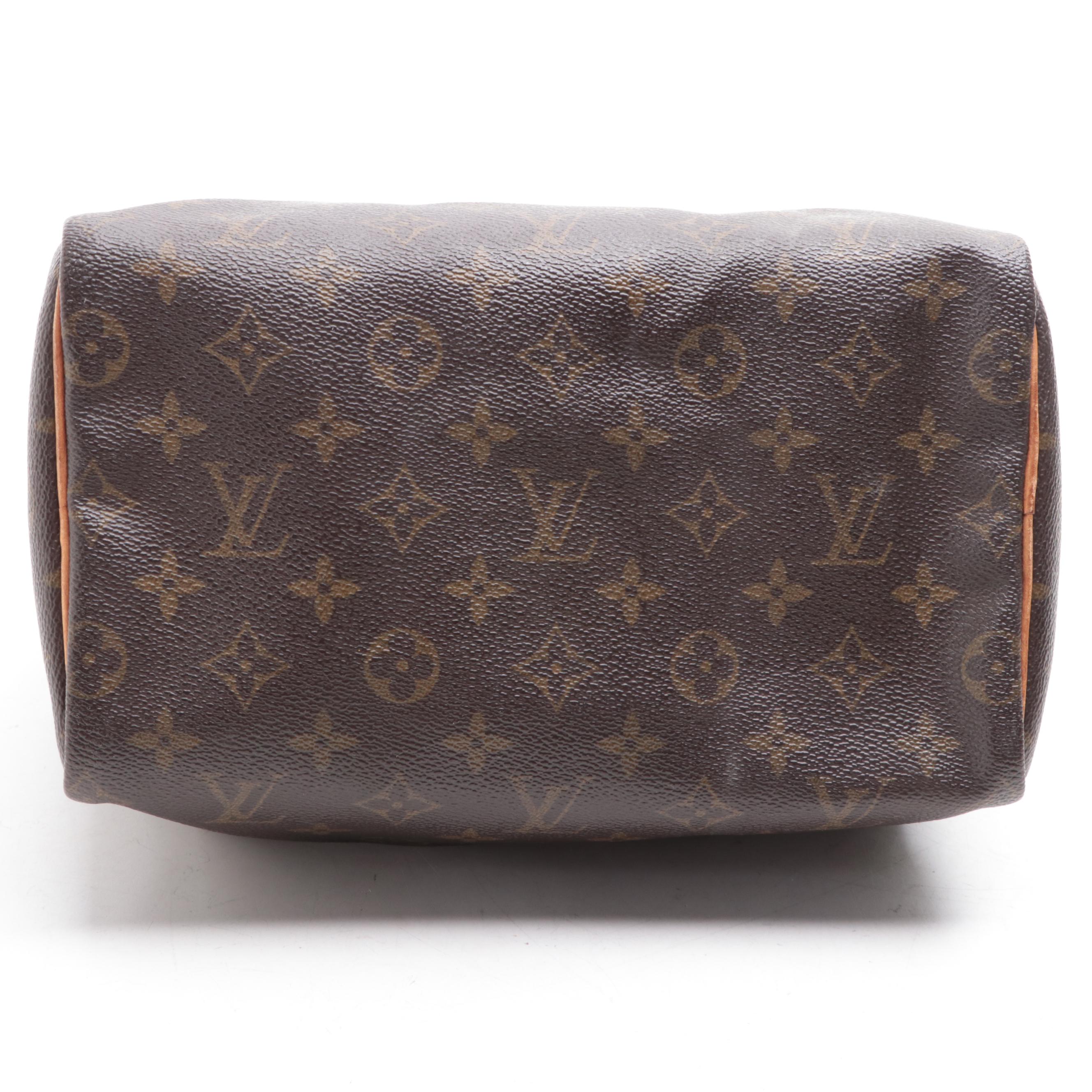 Louis Vuitton Speedy 25 in Monogram Canvas and Vanchetta Leather