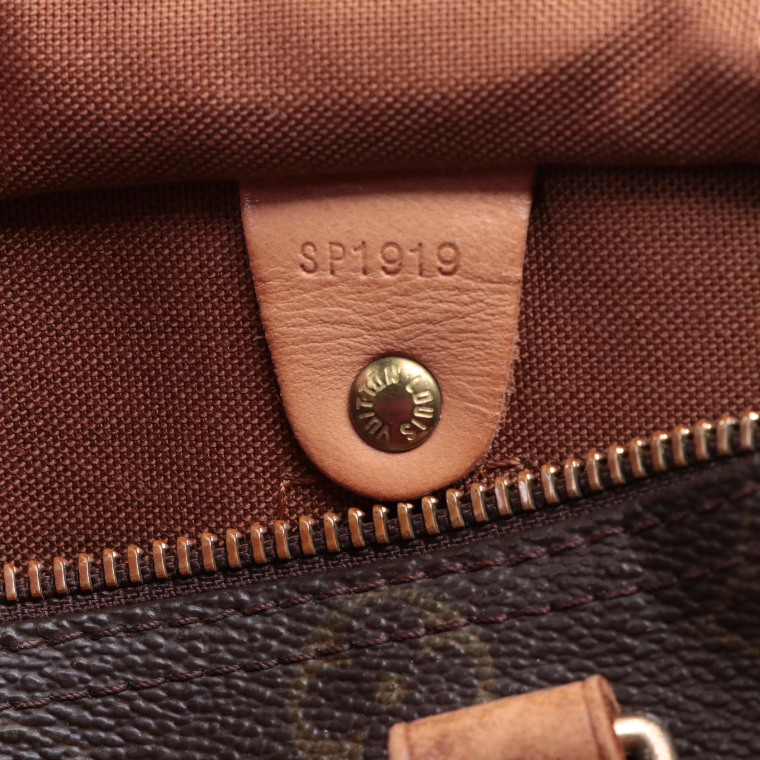 Louis Vuitton Speedy 25 in Monogram Canvas and Vanchetta Leather