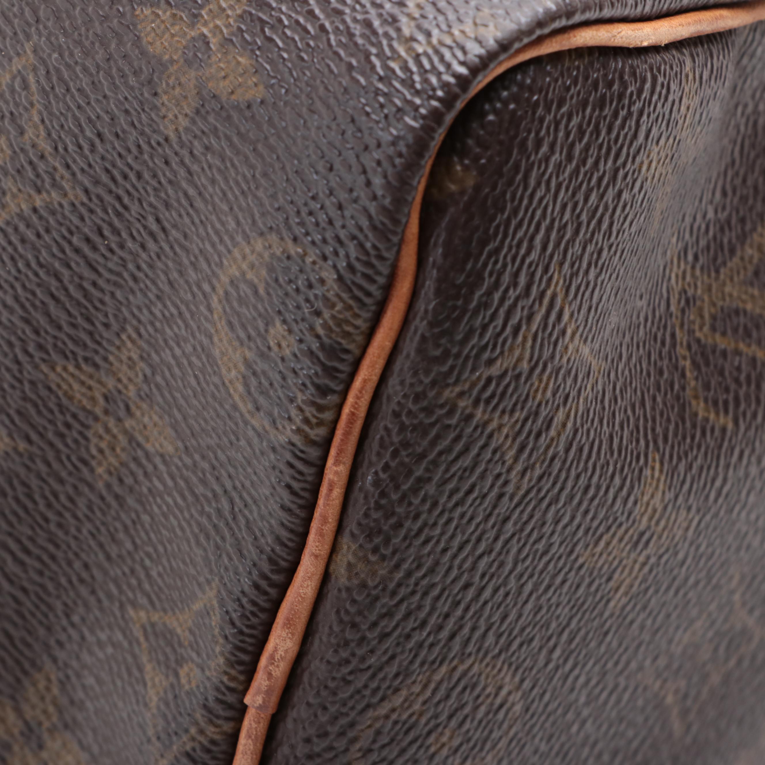 Louis Vuitton Speedy 25 in Monogram Canvas and Vanchetta Leather
