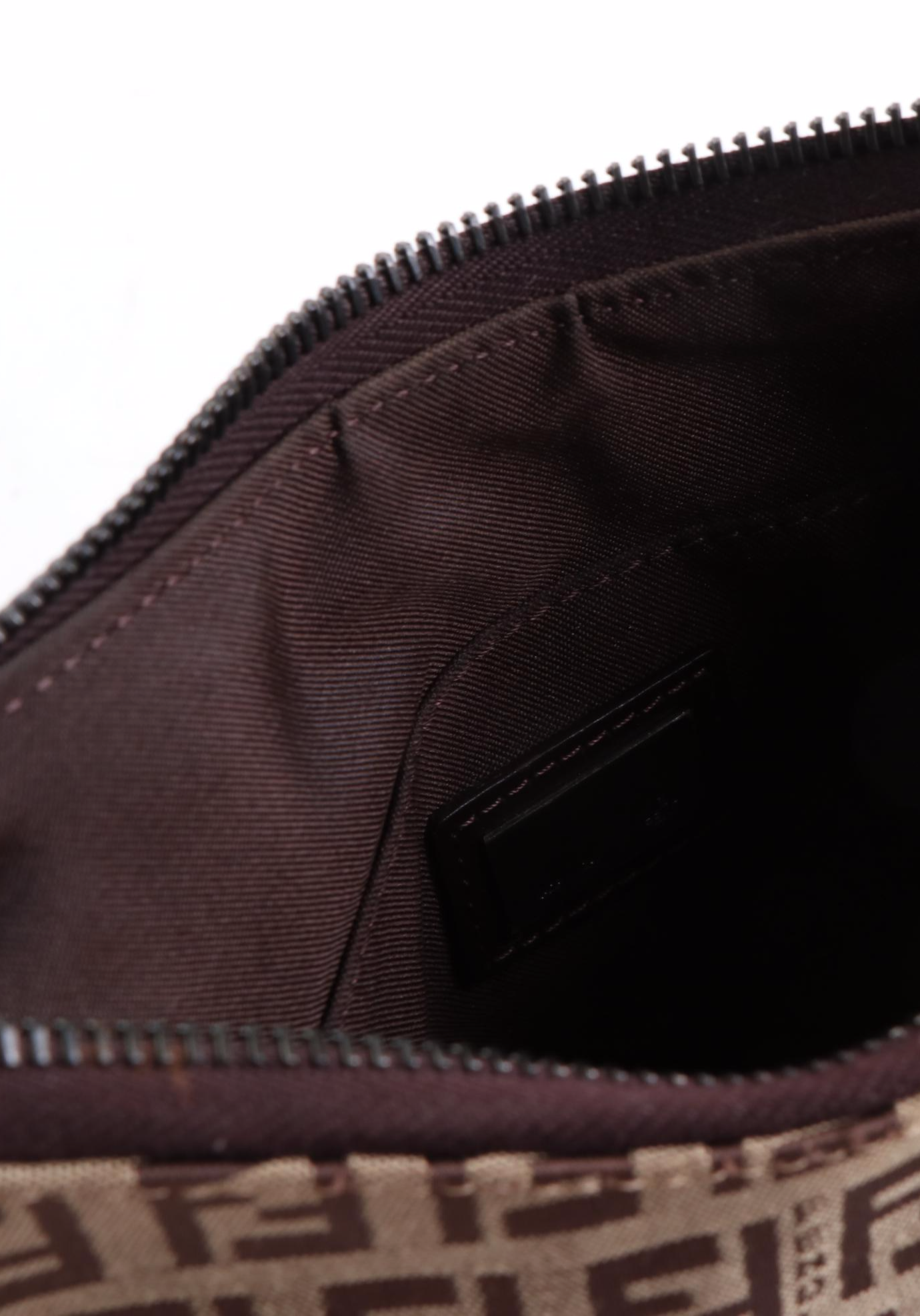 Fendi Shoulder Bag in Zucchino Canvas and Leather