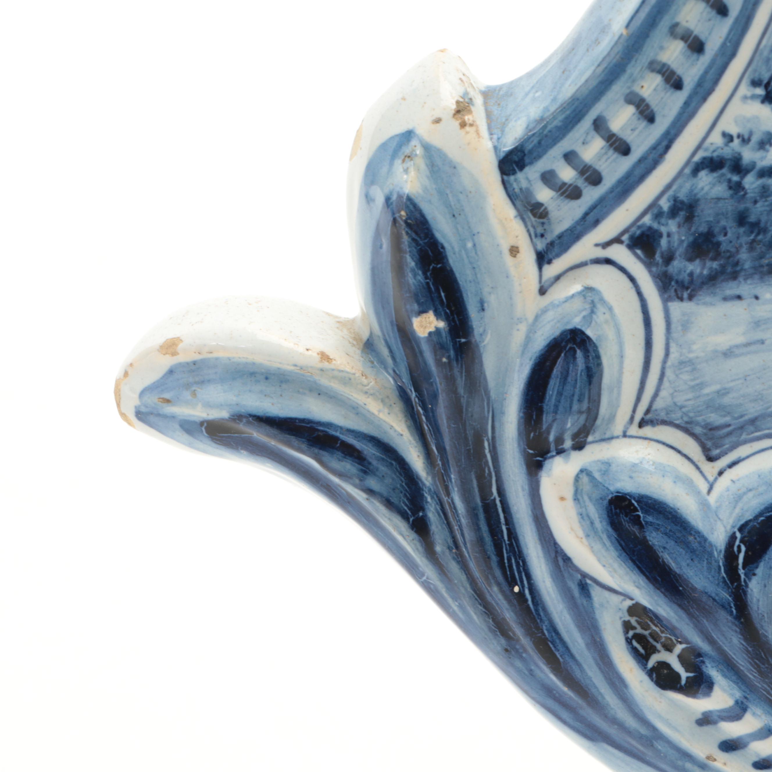 Dutch Blue and White Ceramic Wall Plaque