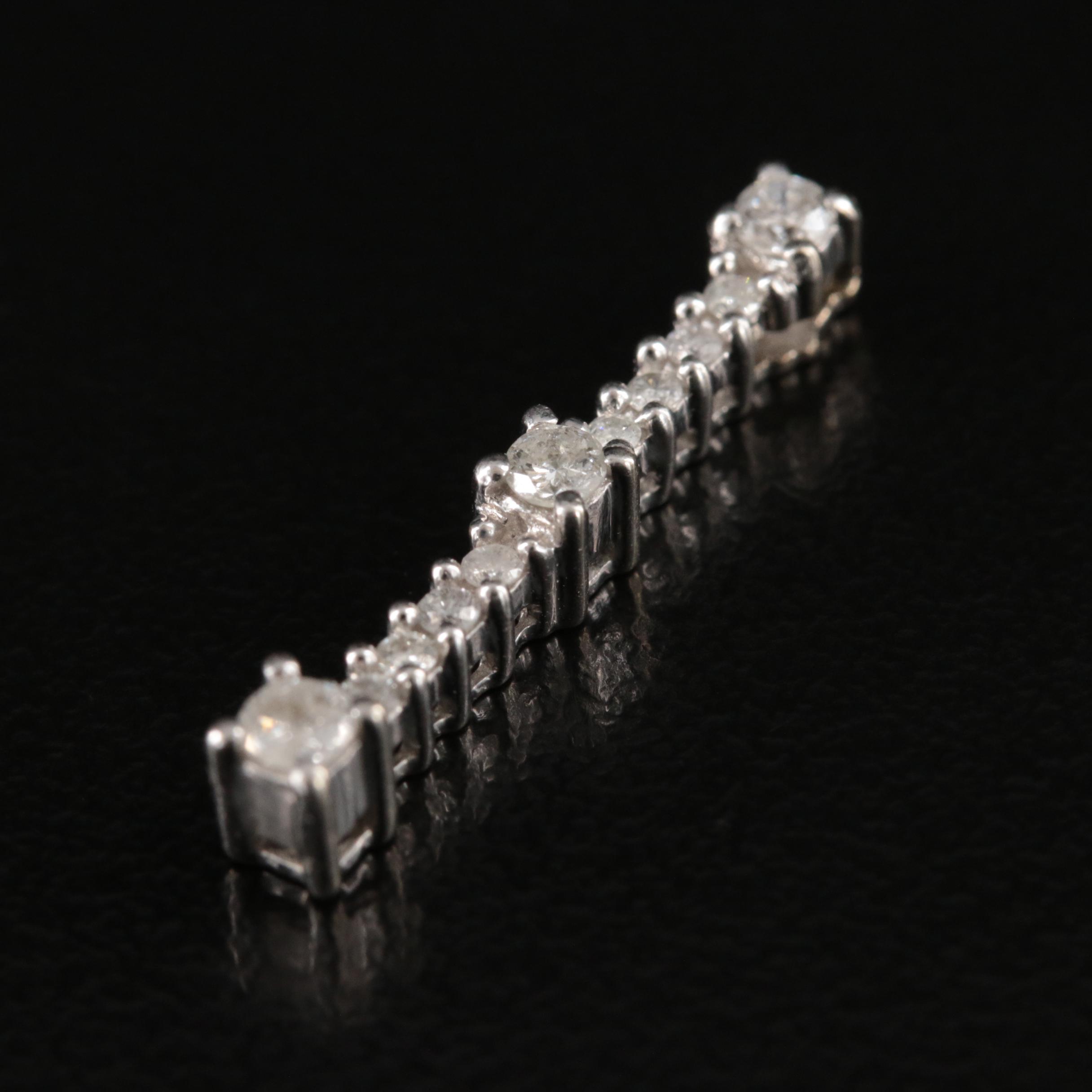 10K 0.24 CTW Diamond Slide Pendant